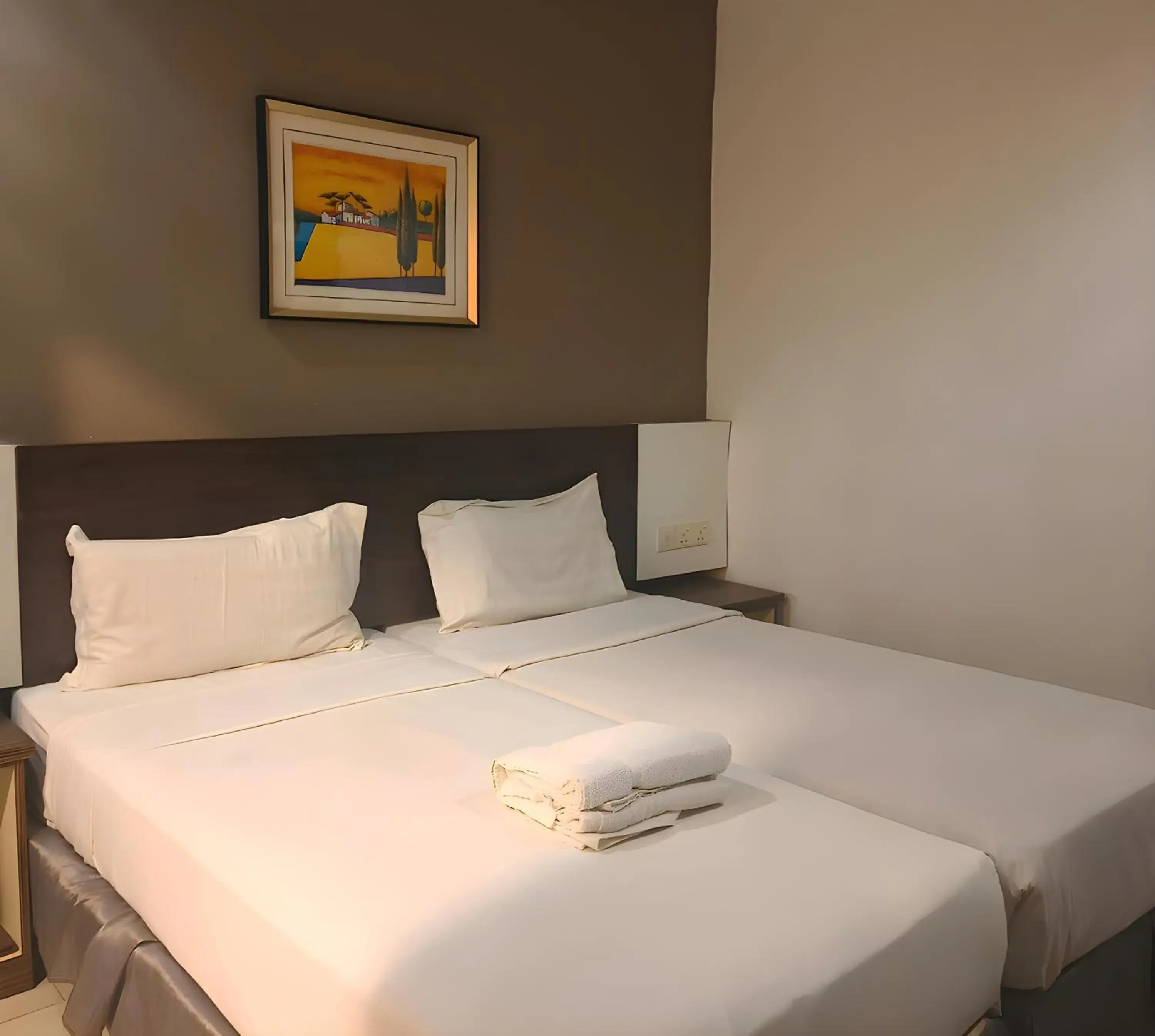 Bed in LEO Express Hotel Bed in LEO Express Hotel