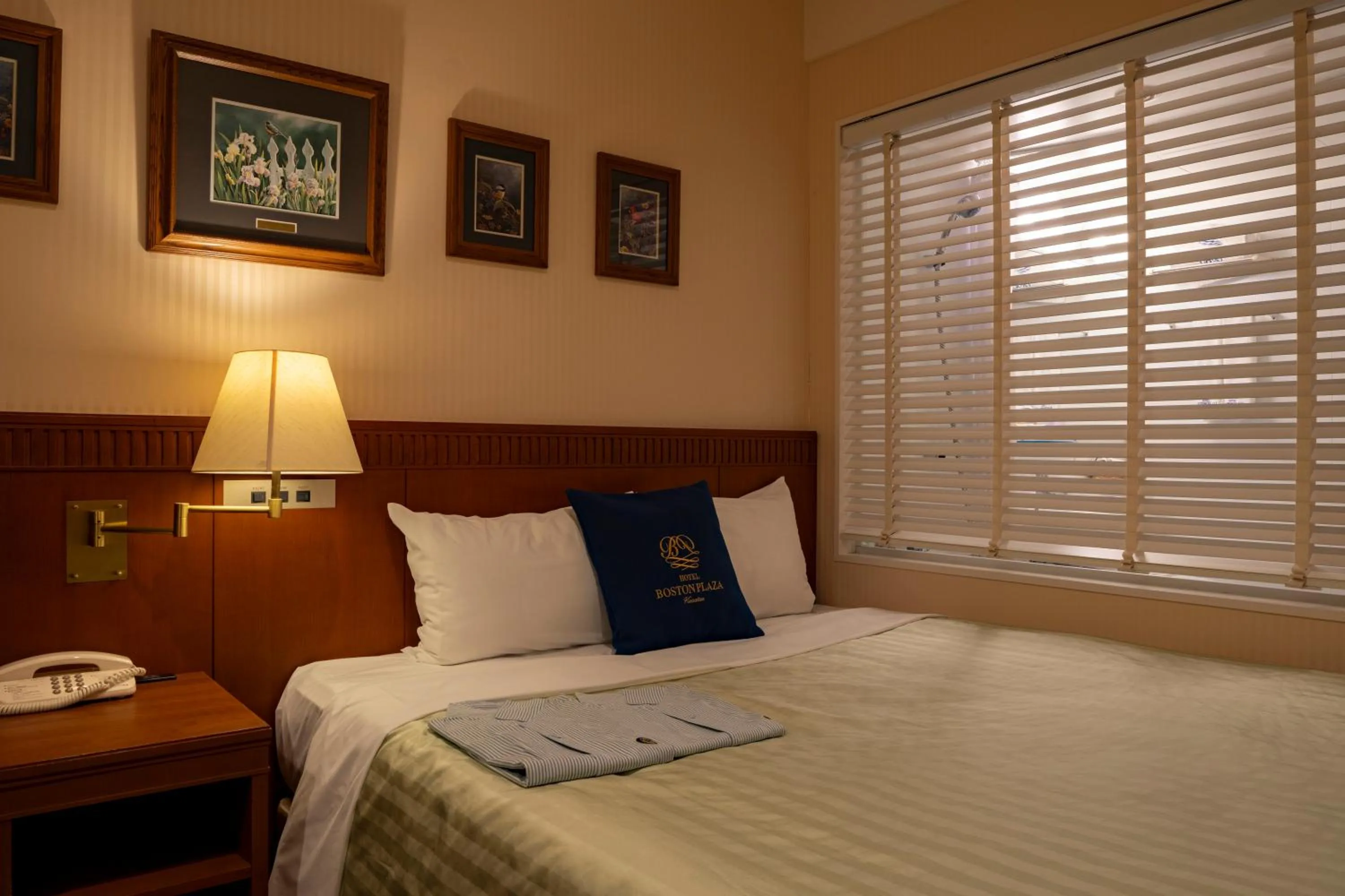 Bed in Hotel Boston Plaza Kusatsu