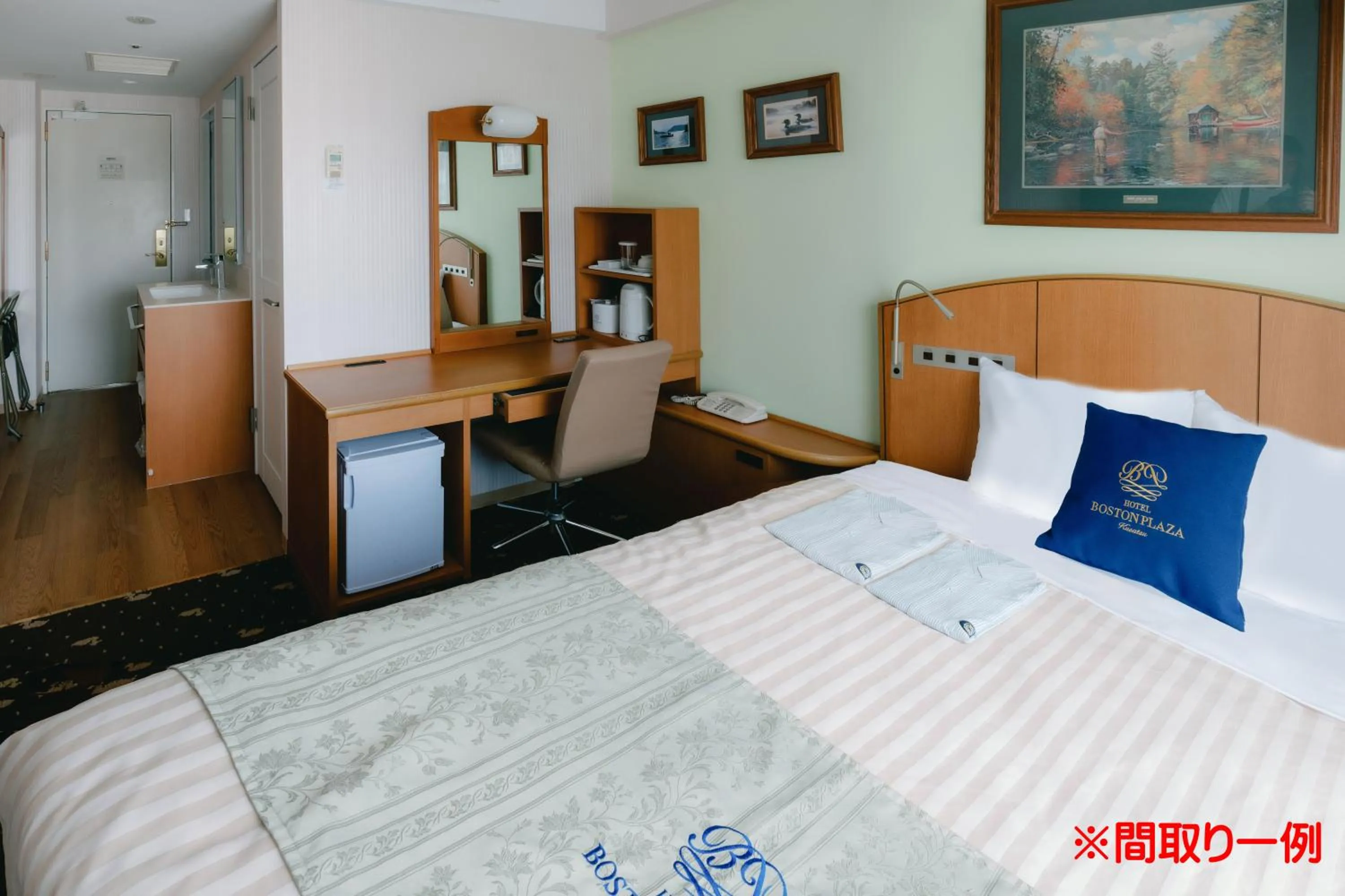 Bed in Hotel Boston Plaza Kusatsu