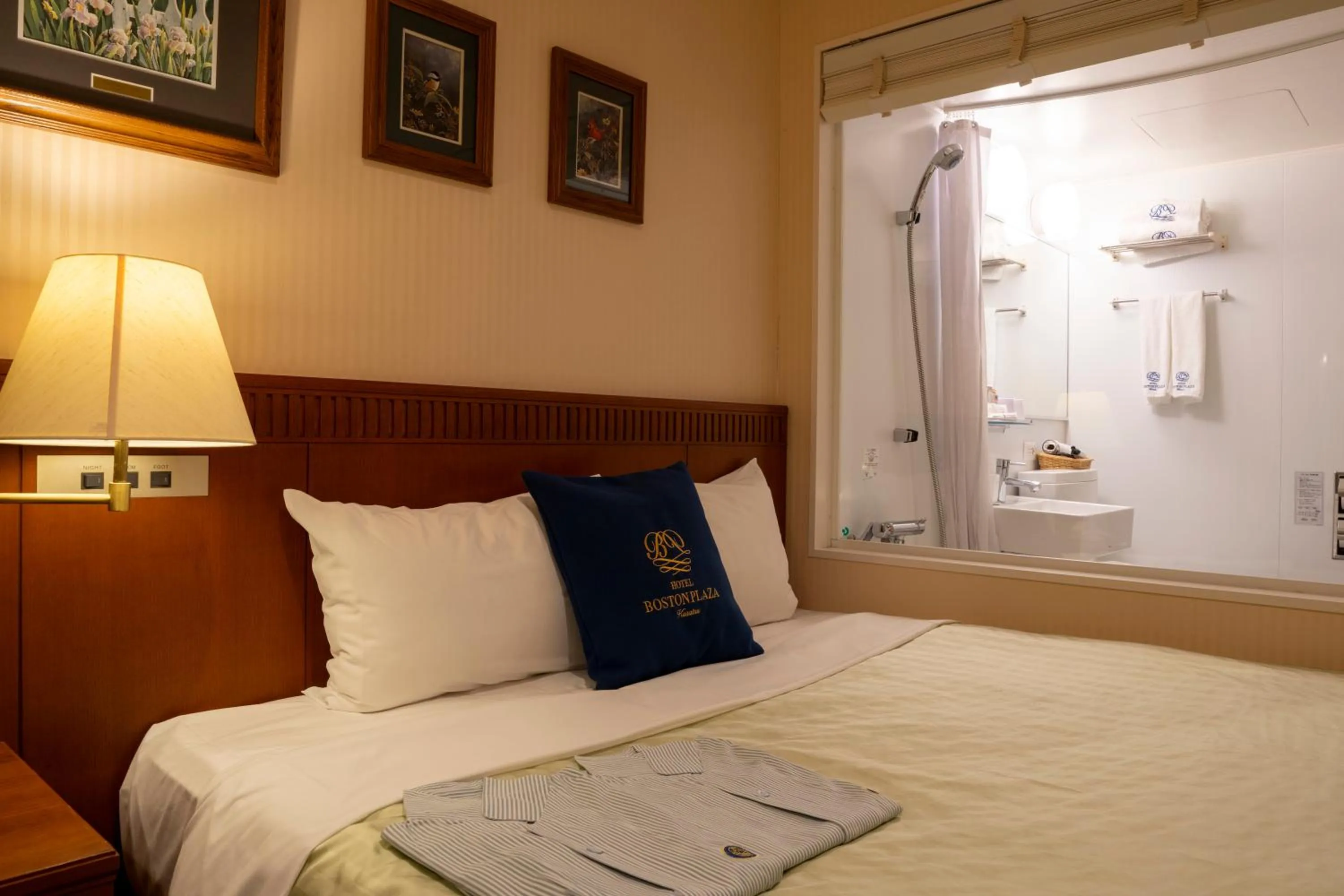 Bed in Hotel Boston Plaza Kusatsu