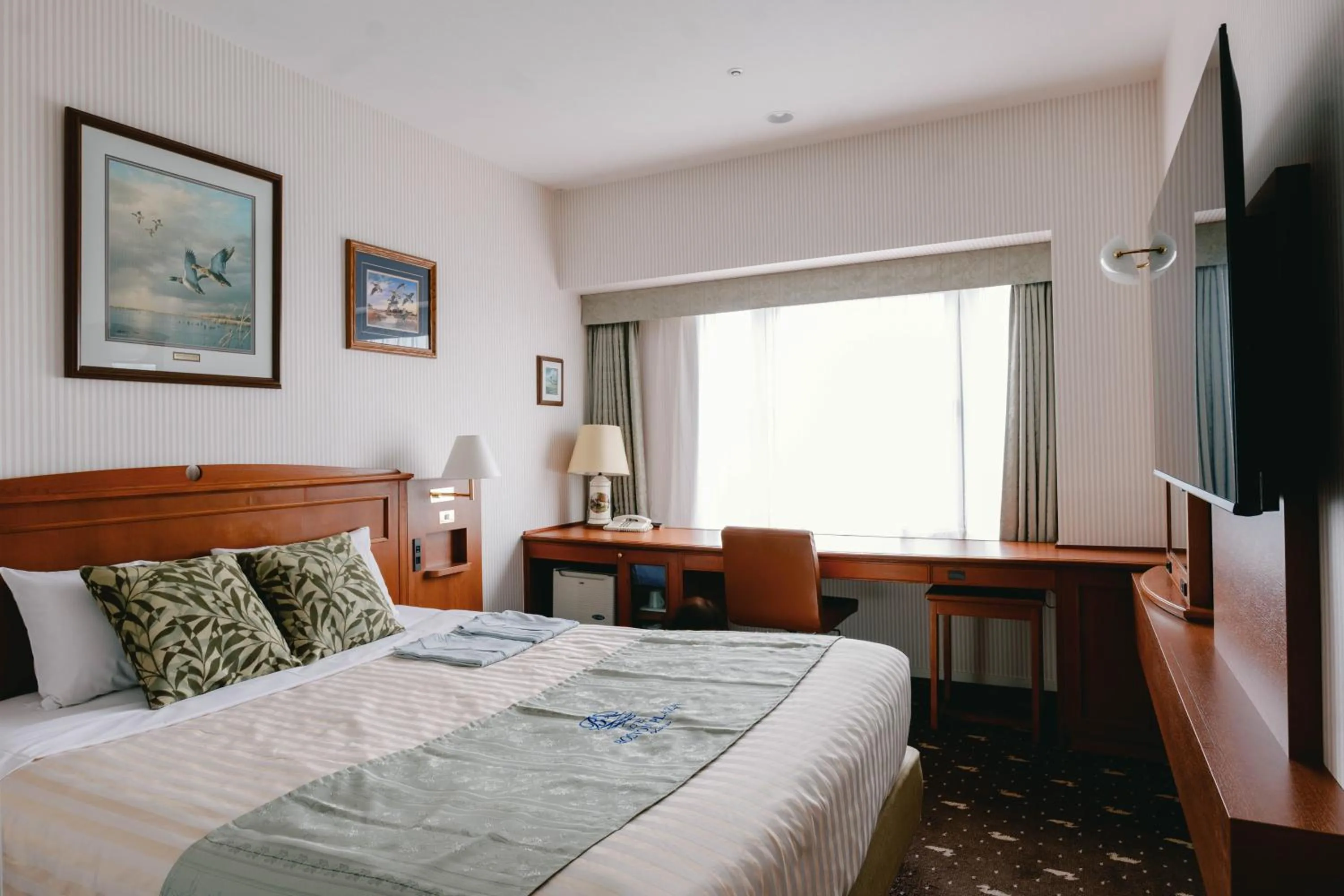 Bed in Hotel Boston Plaza Kusatsu