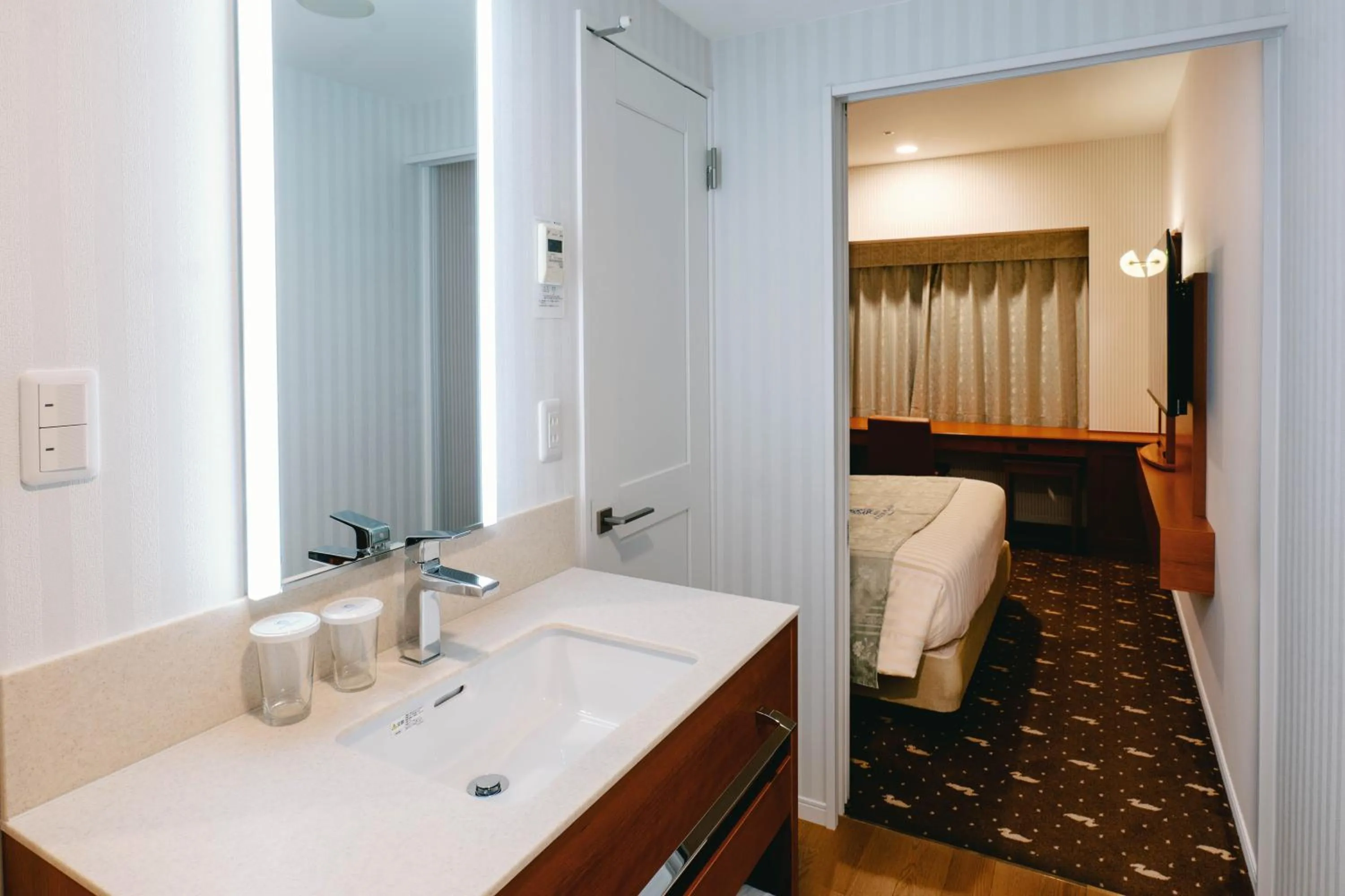 Bed in Hotel Boston Plaza Kusatsu