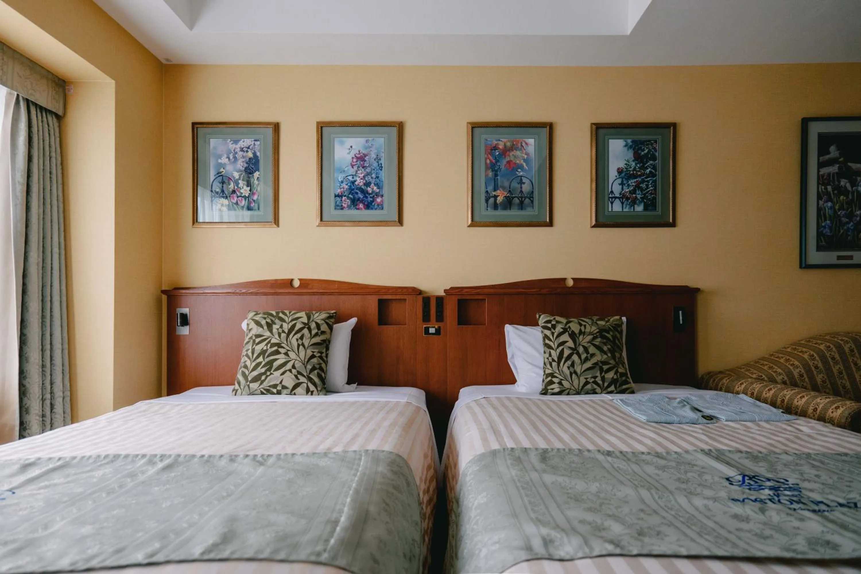 Bed in Hotel Boston Plaza Kusatsu