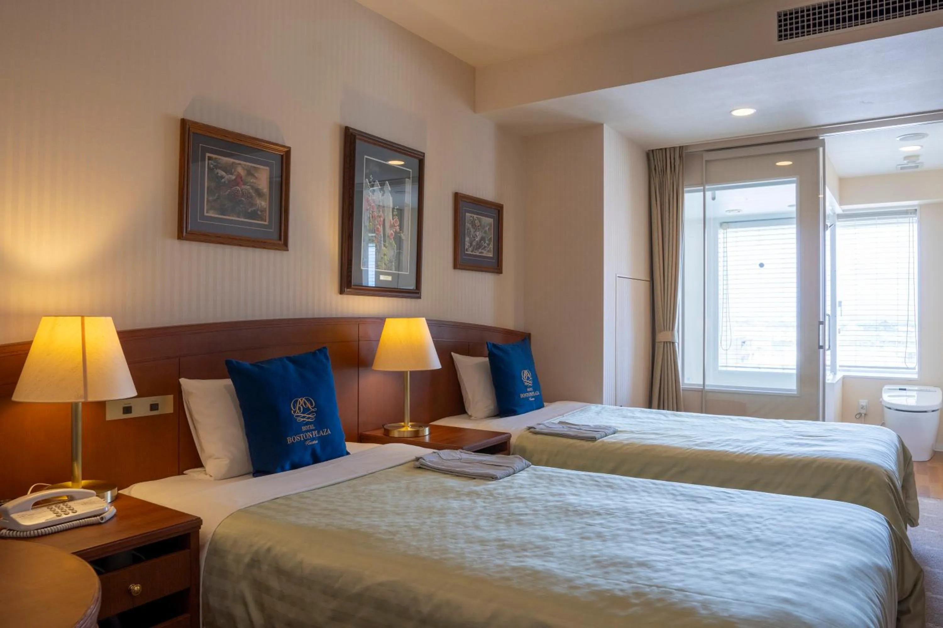 Bed in Hotel Boston Plaza Kusatsu