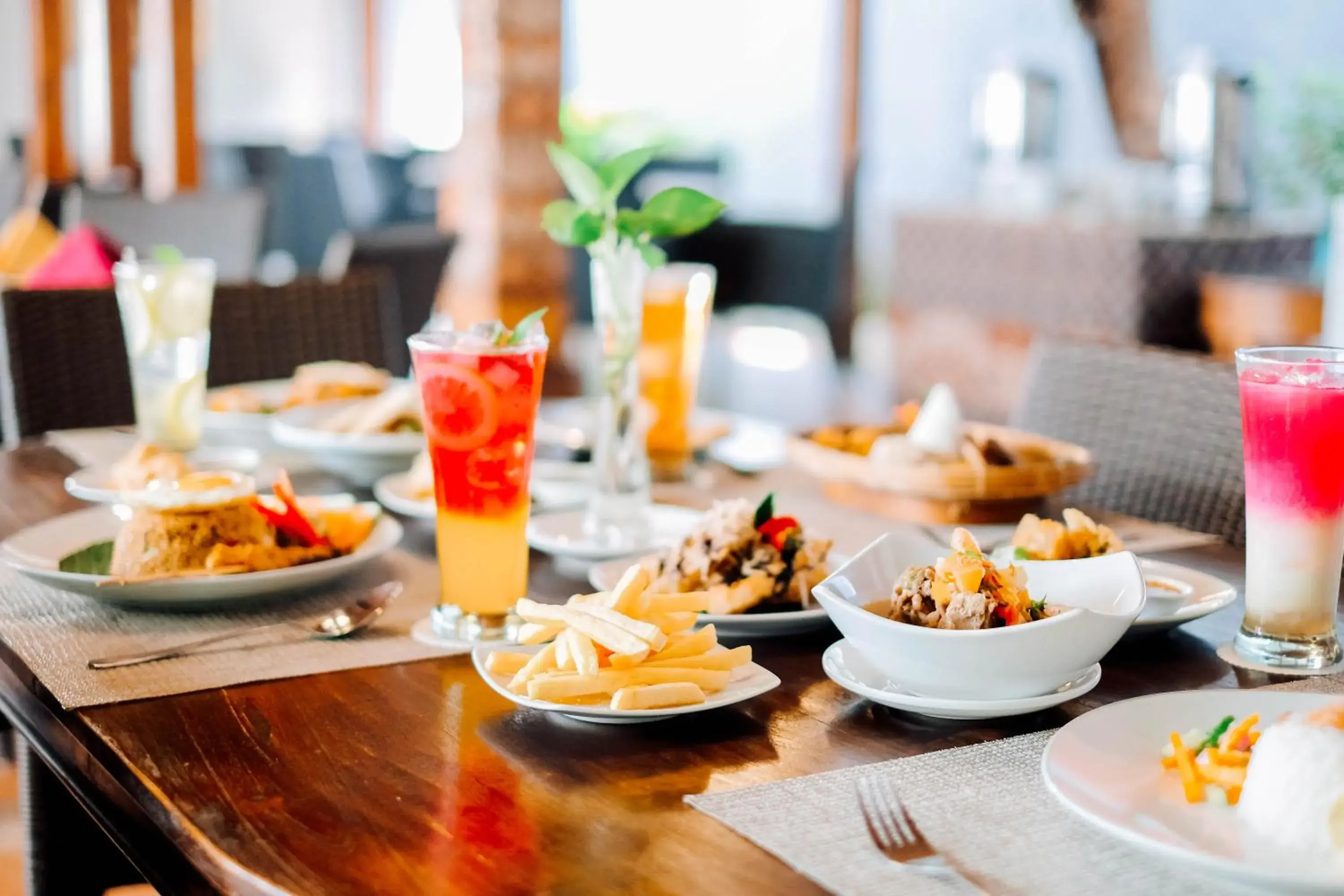 Food close-up in Sakanti City Hotel