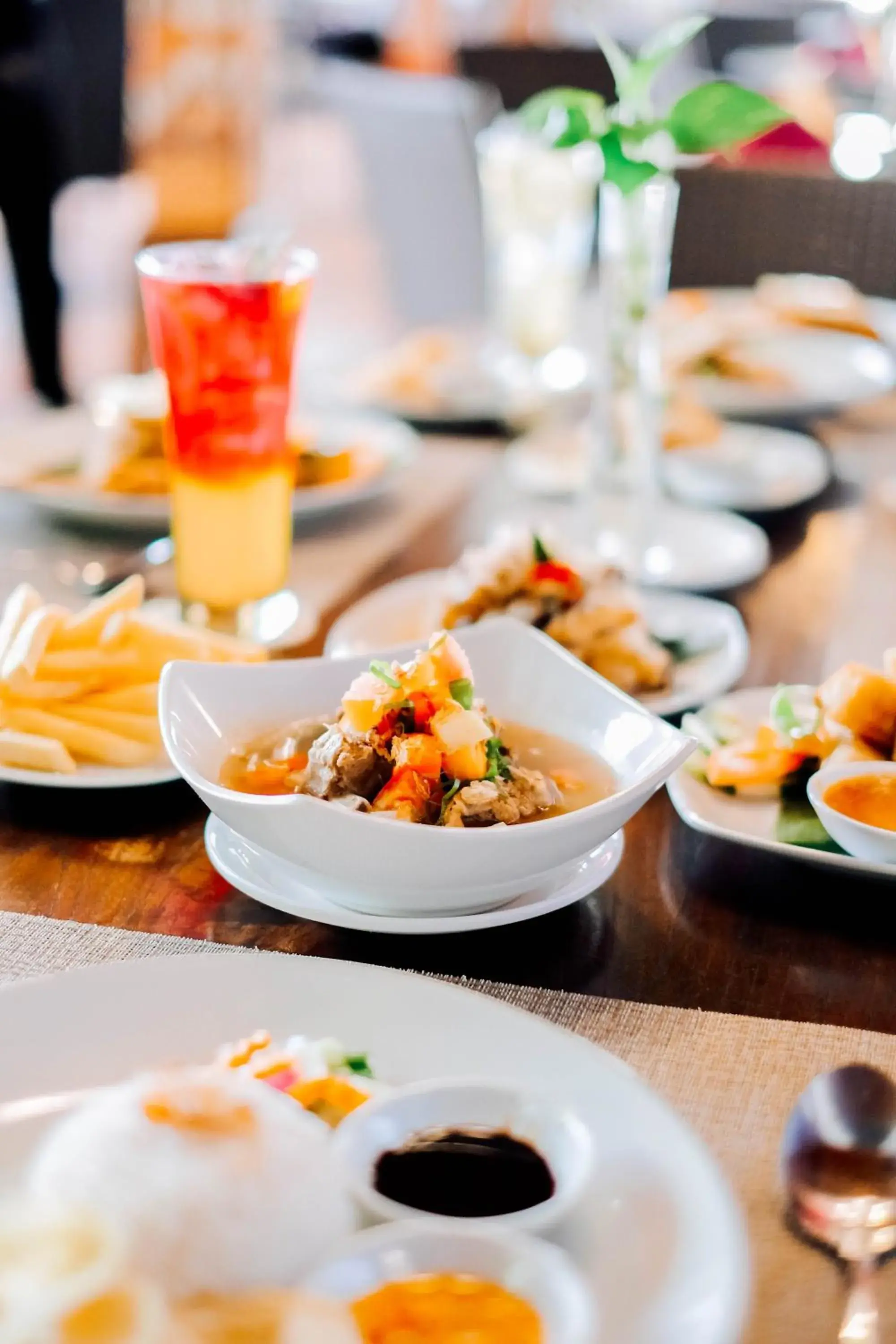 Food close-up in Sakanti City Hotel