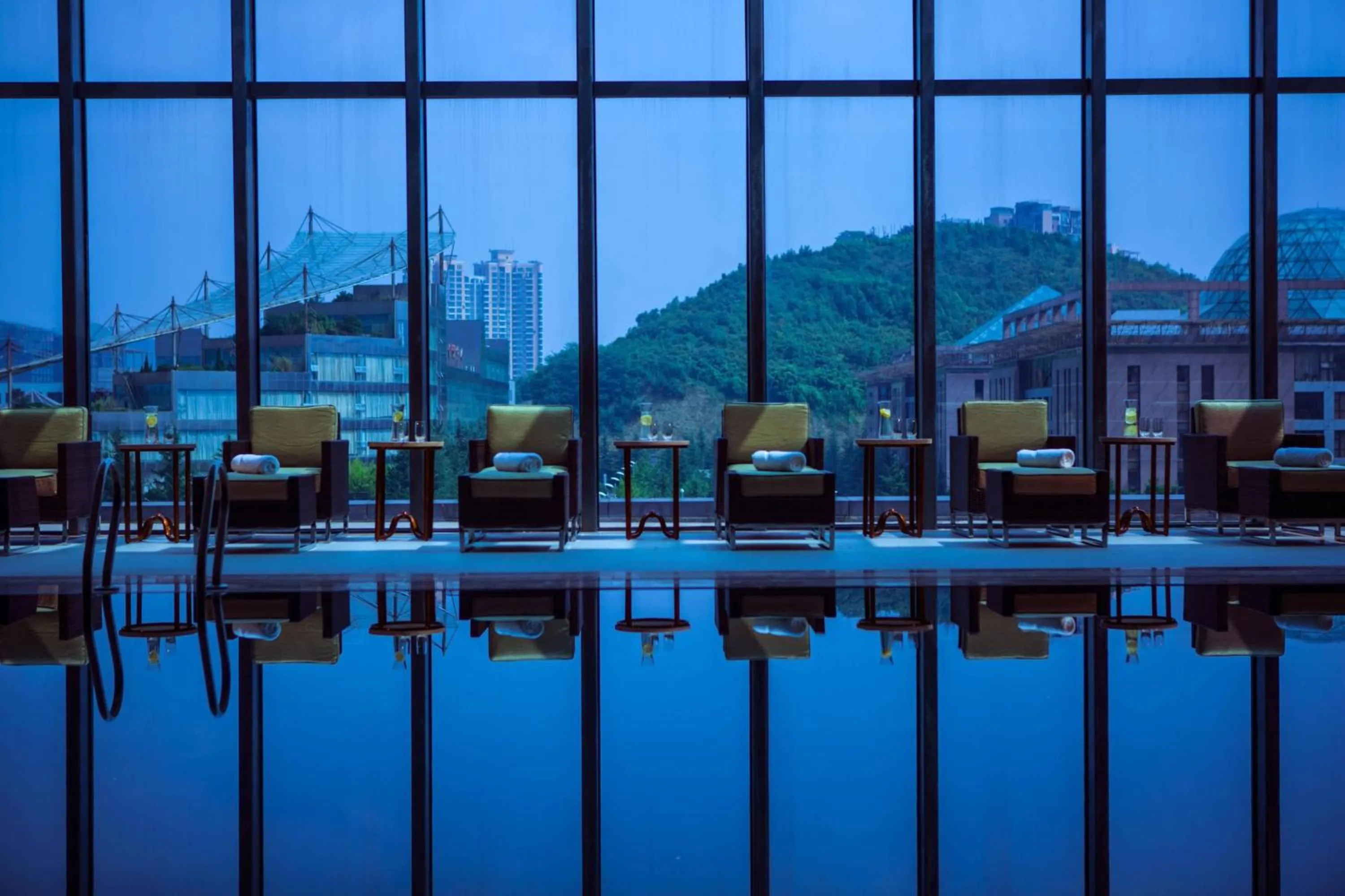 Swimming pool in Renaissance Guiyang Hotel