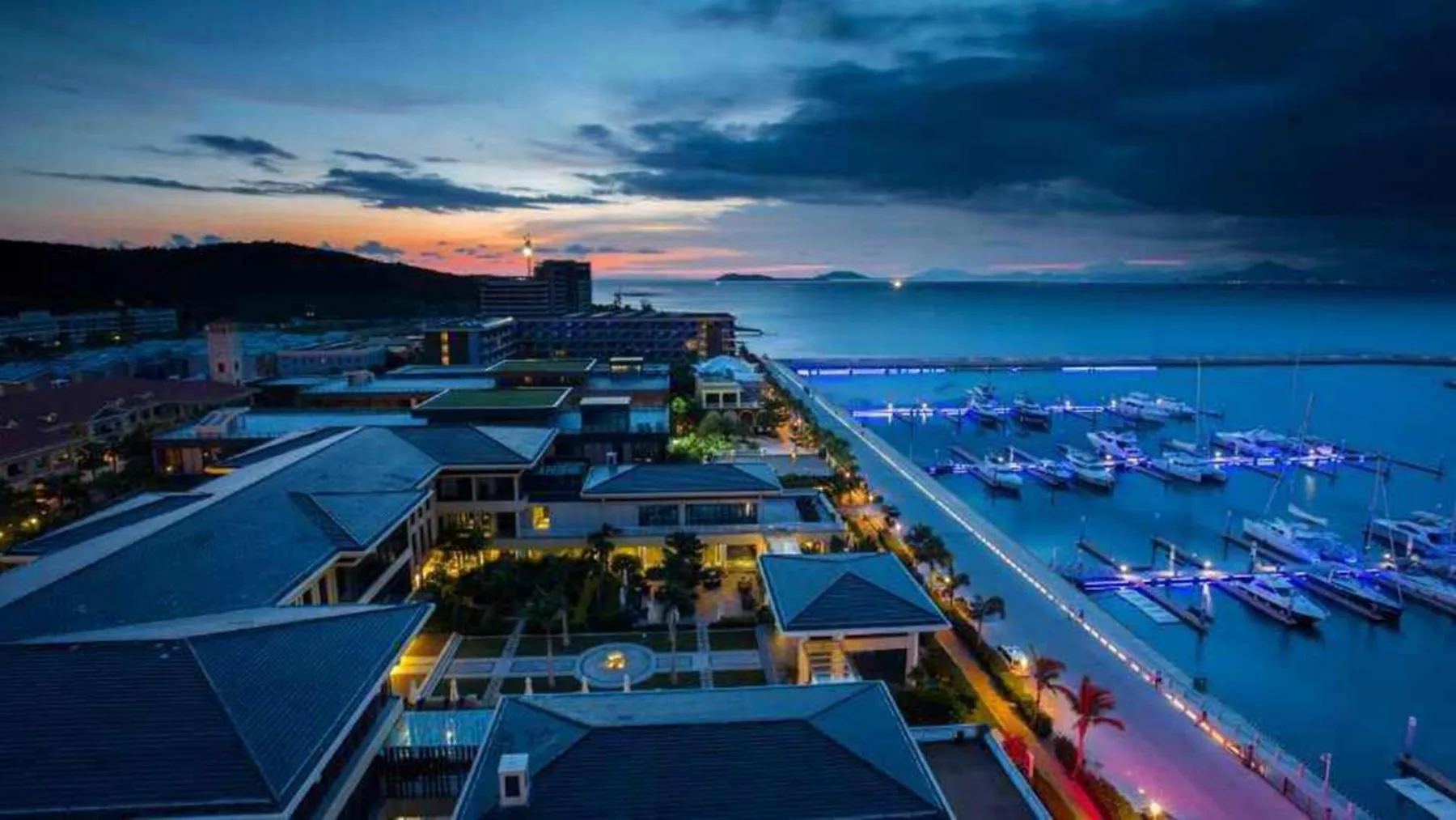 Bird's eye view in Sanya Serenity Coast Marina Hotel