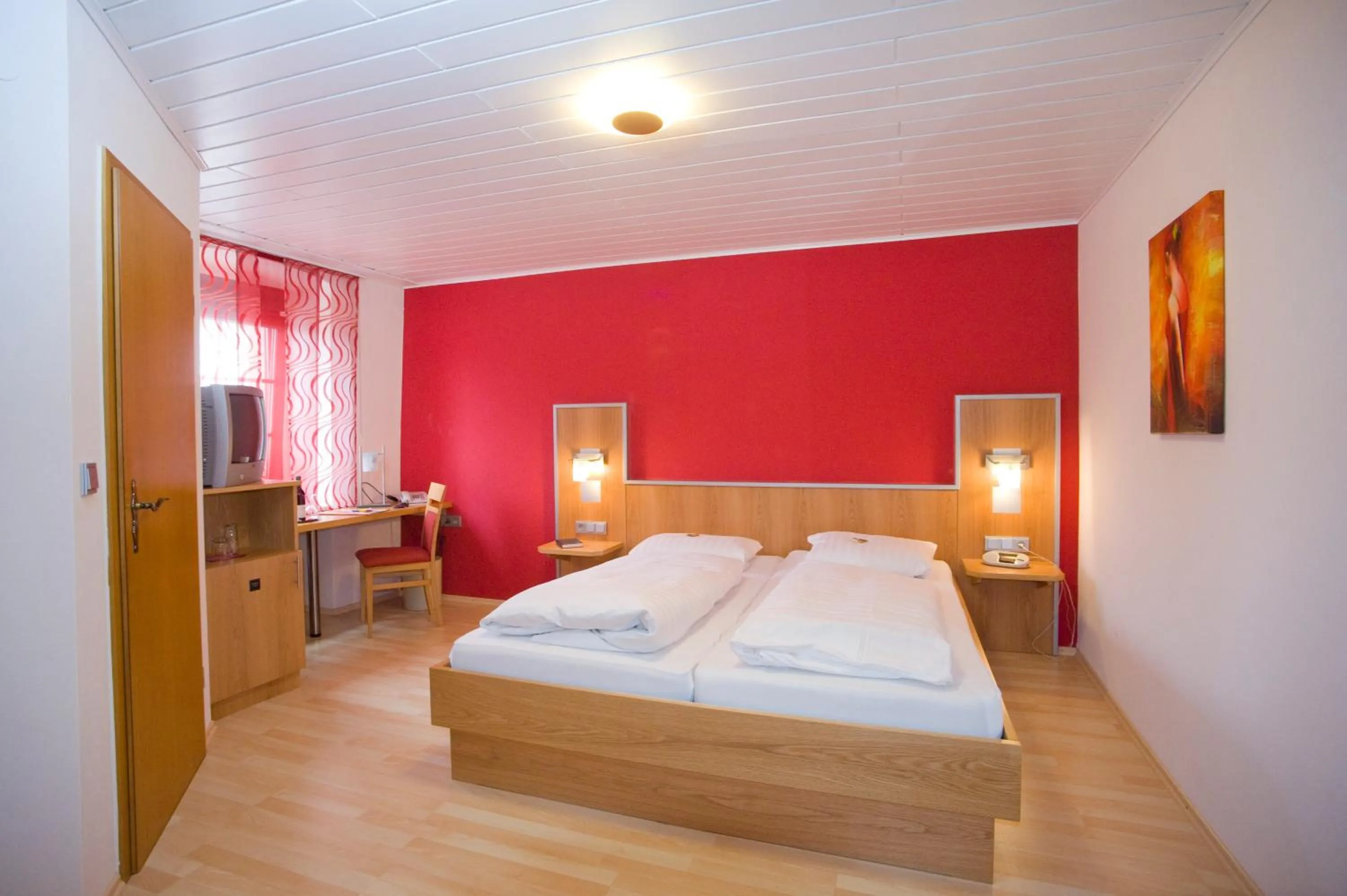 Photo of the whole room, Bed in Hotel Restaurant Reichsadler