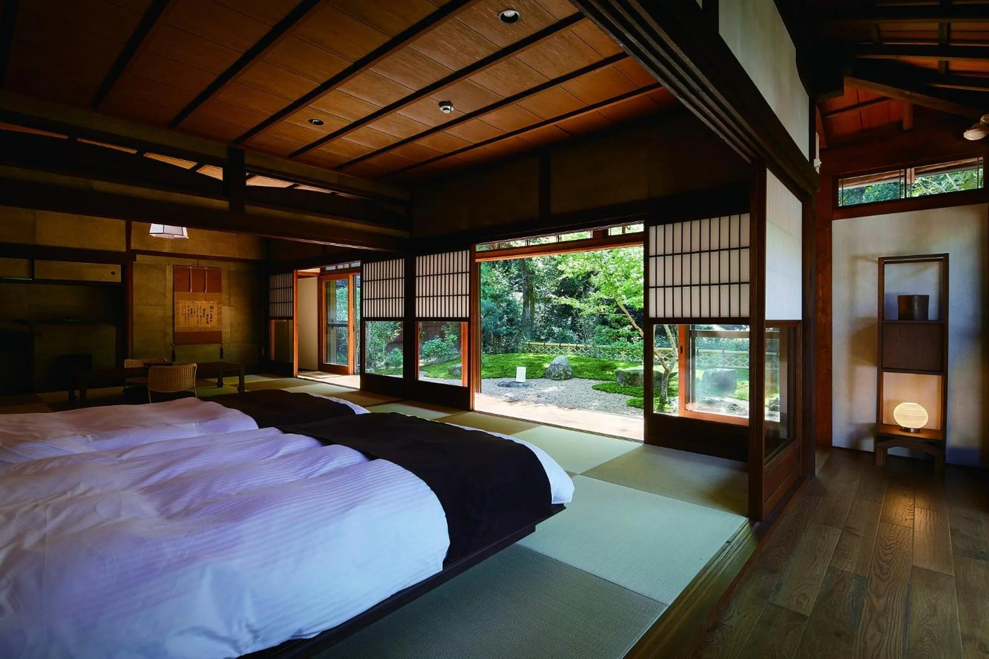 Bed in Temple-stay WAQOO Mii-dera