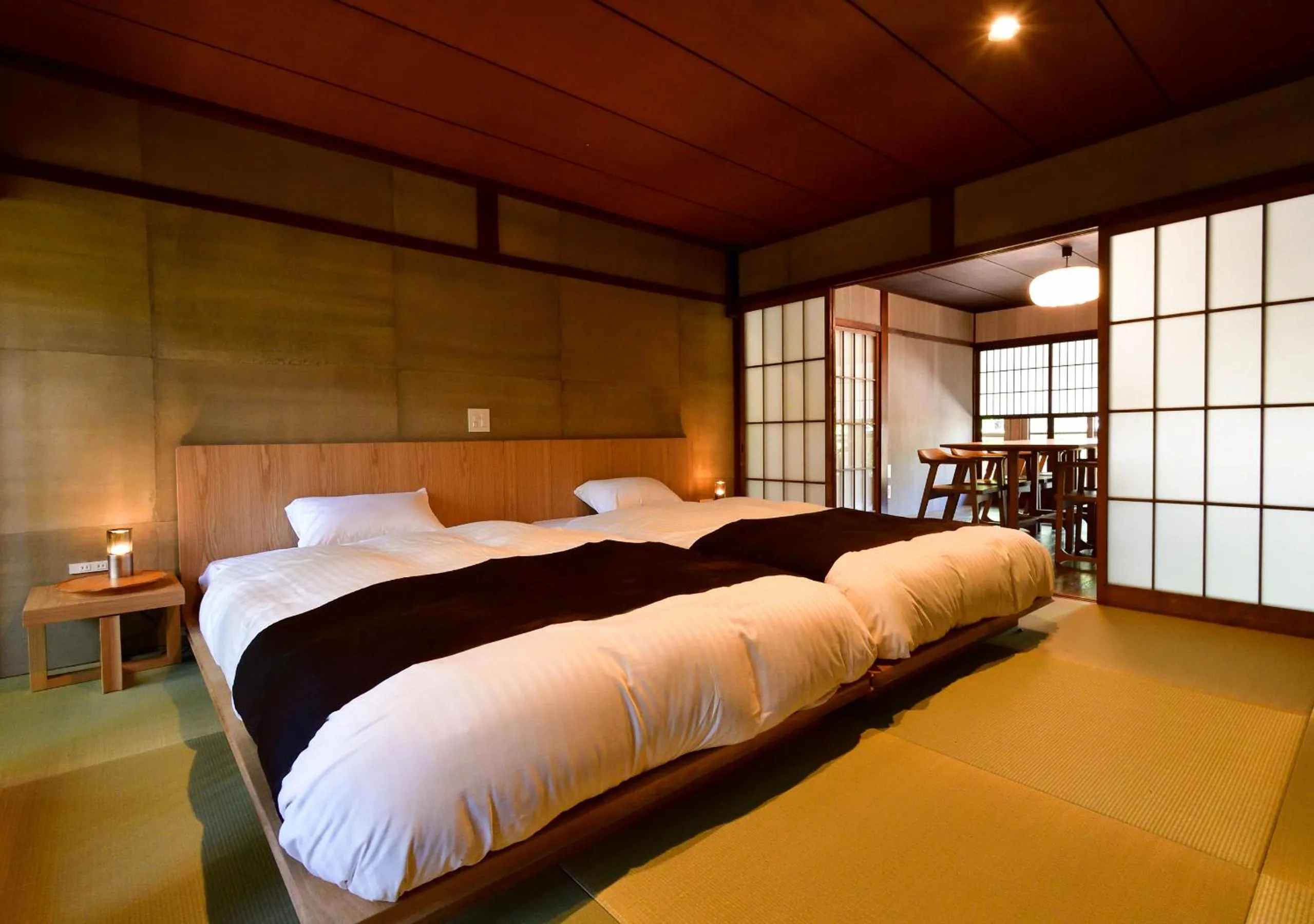 Bed in Temple-stay WAQOO Mii-dera
