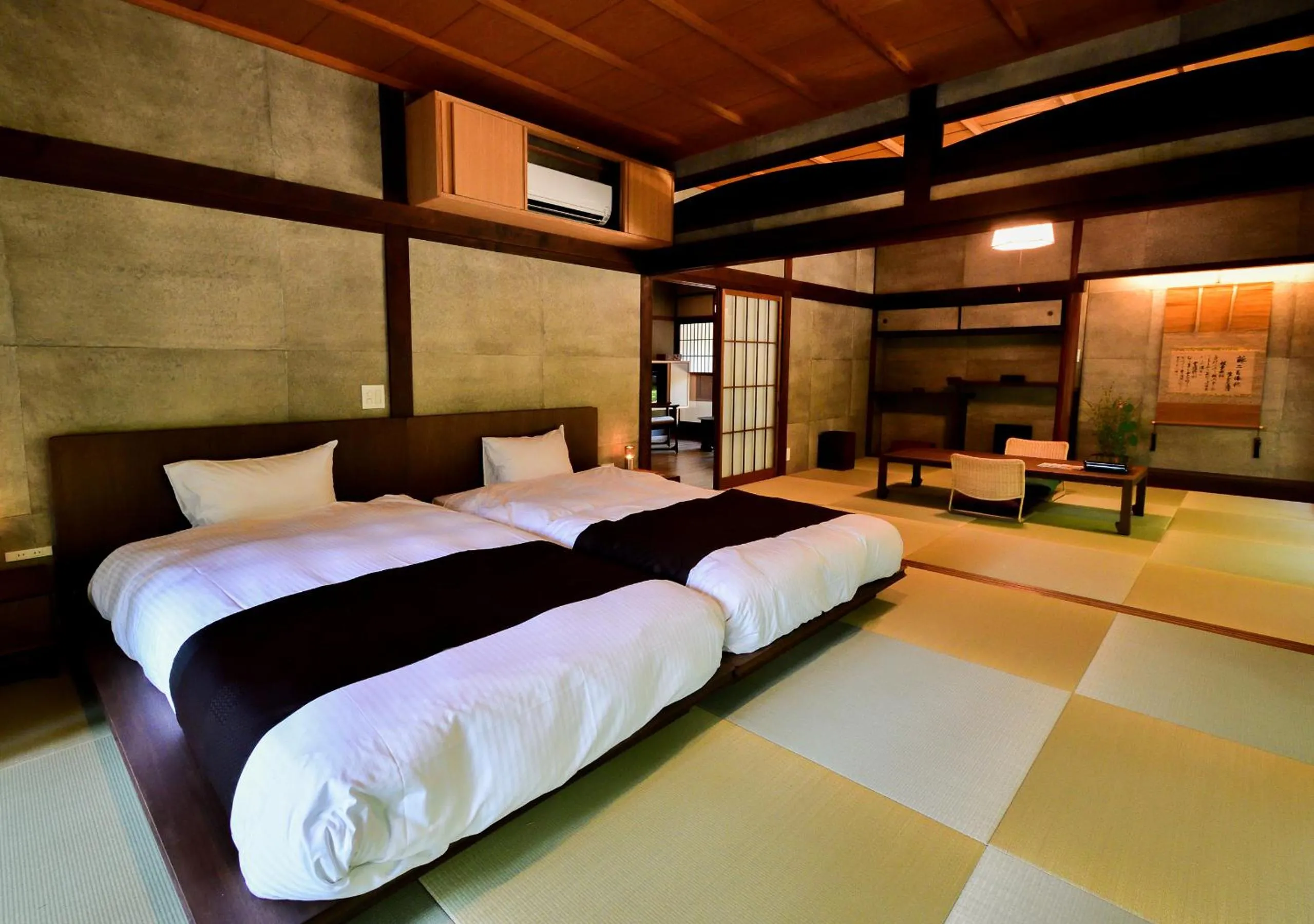 Bed in Temple-stay WAQOO Mii-dera