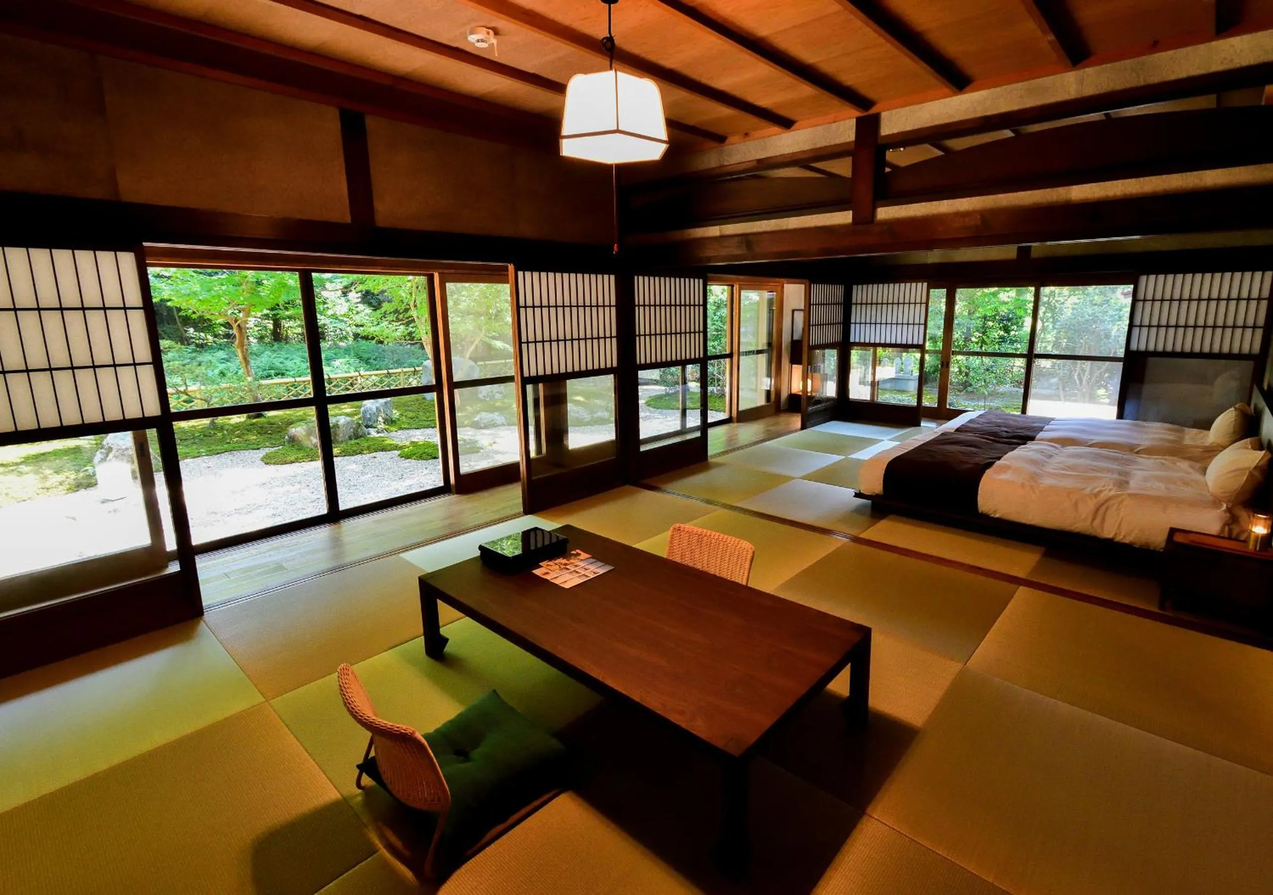 Bed in Temple-stay WAQOO Mii-dera