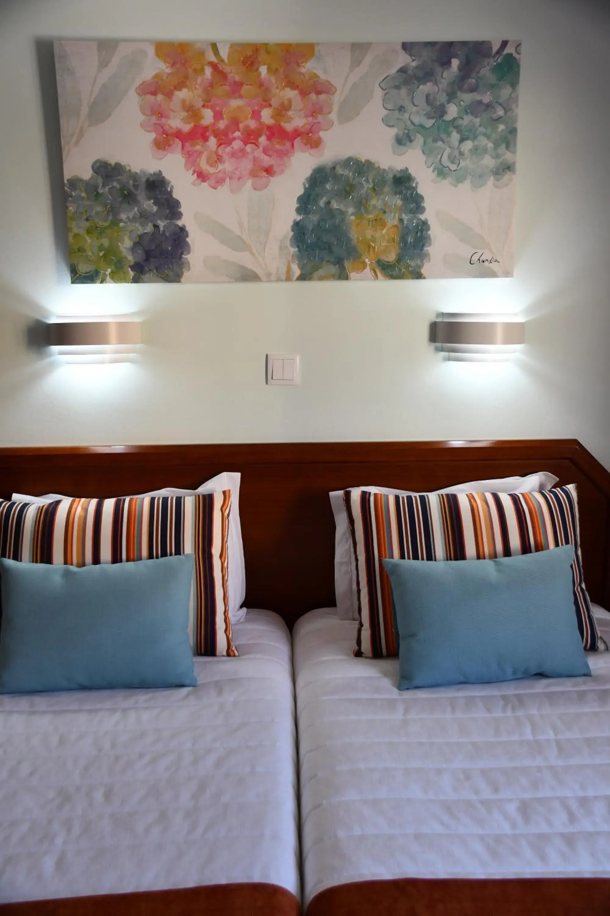 Bed in Hotel Anjos Bed in Hotel Anjos