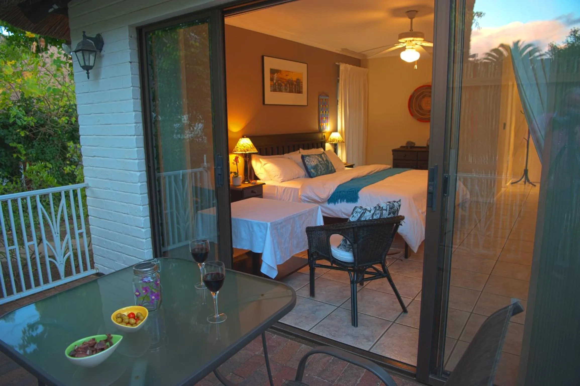 Patio, Bed in Easy Five Guest House