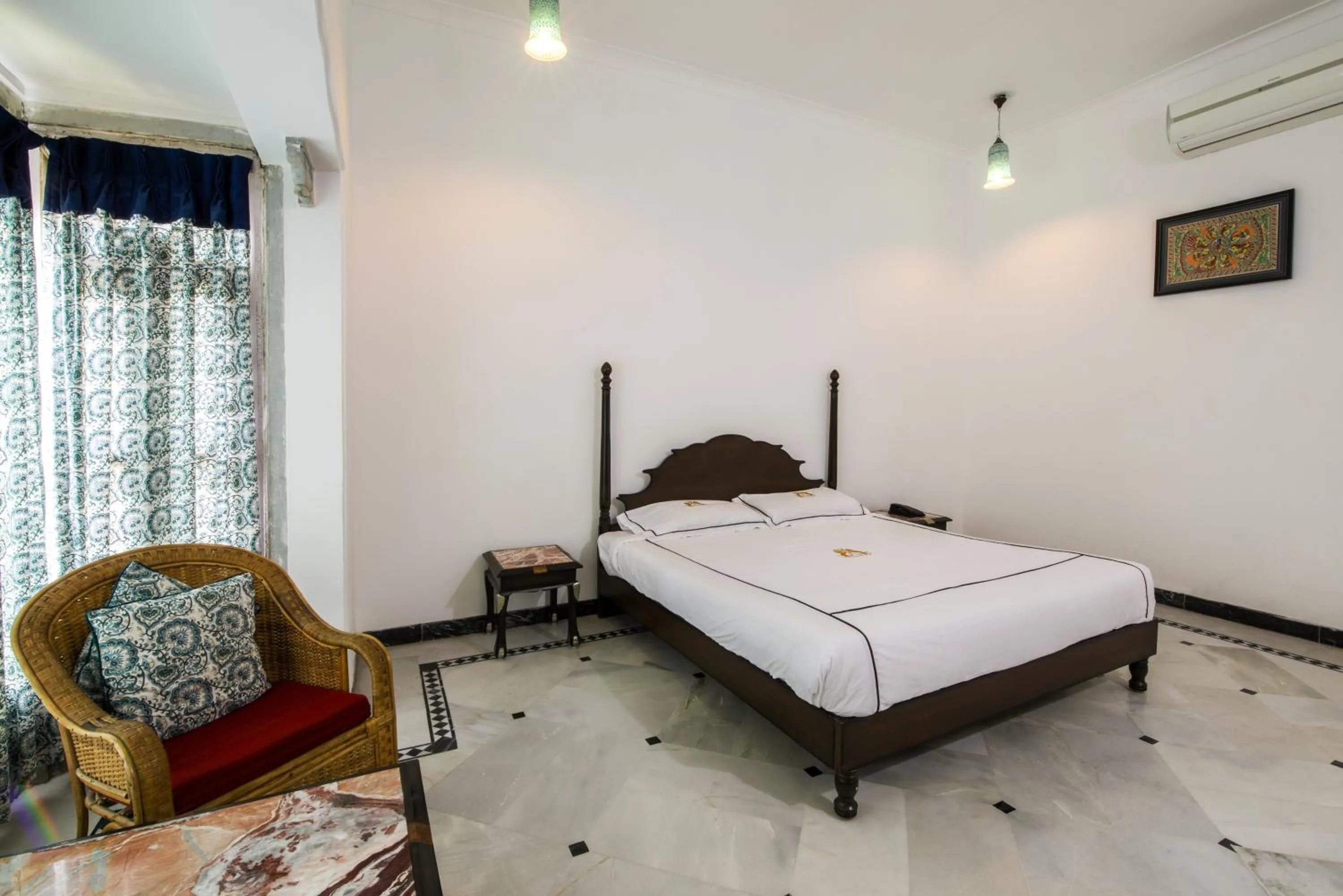 Bed in Shahpura Kumbhal Villas