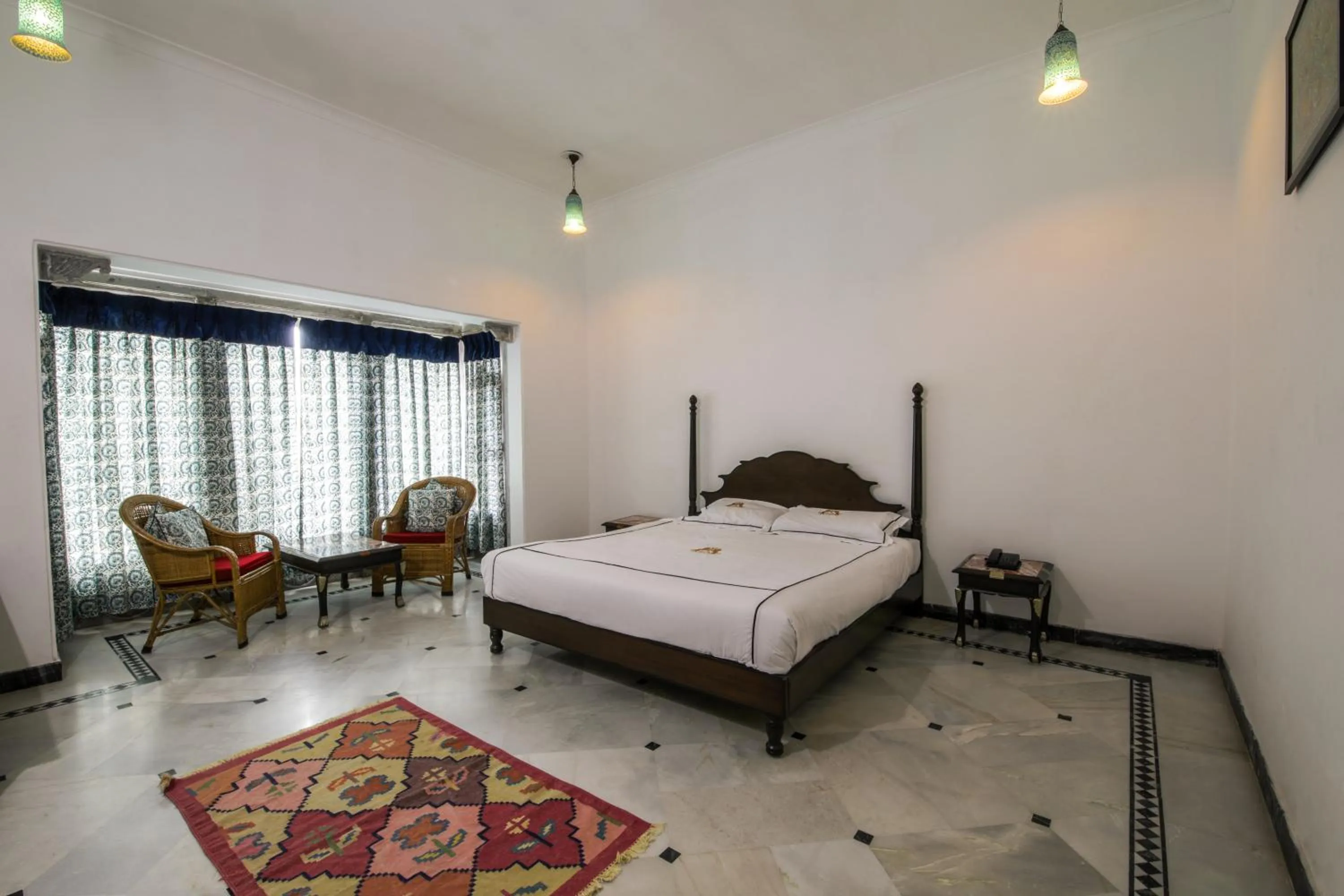 Bed in Shahpura Kumbhal Villas