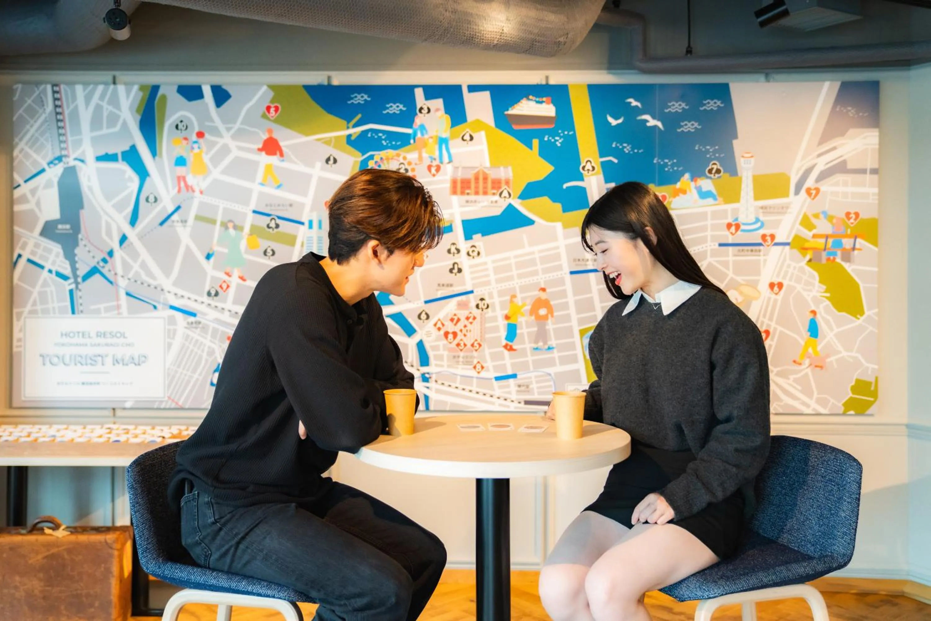 Communal lounge/ TV room in Hotel Resol Yokohama Sakuragicho