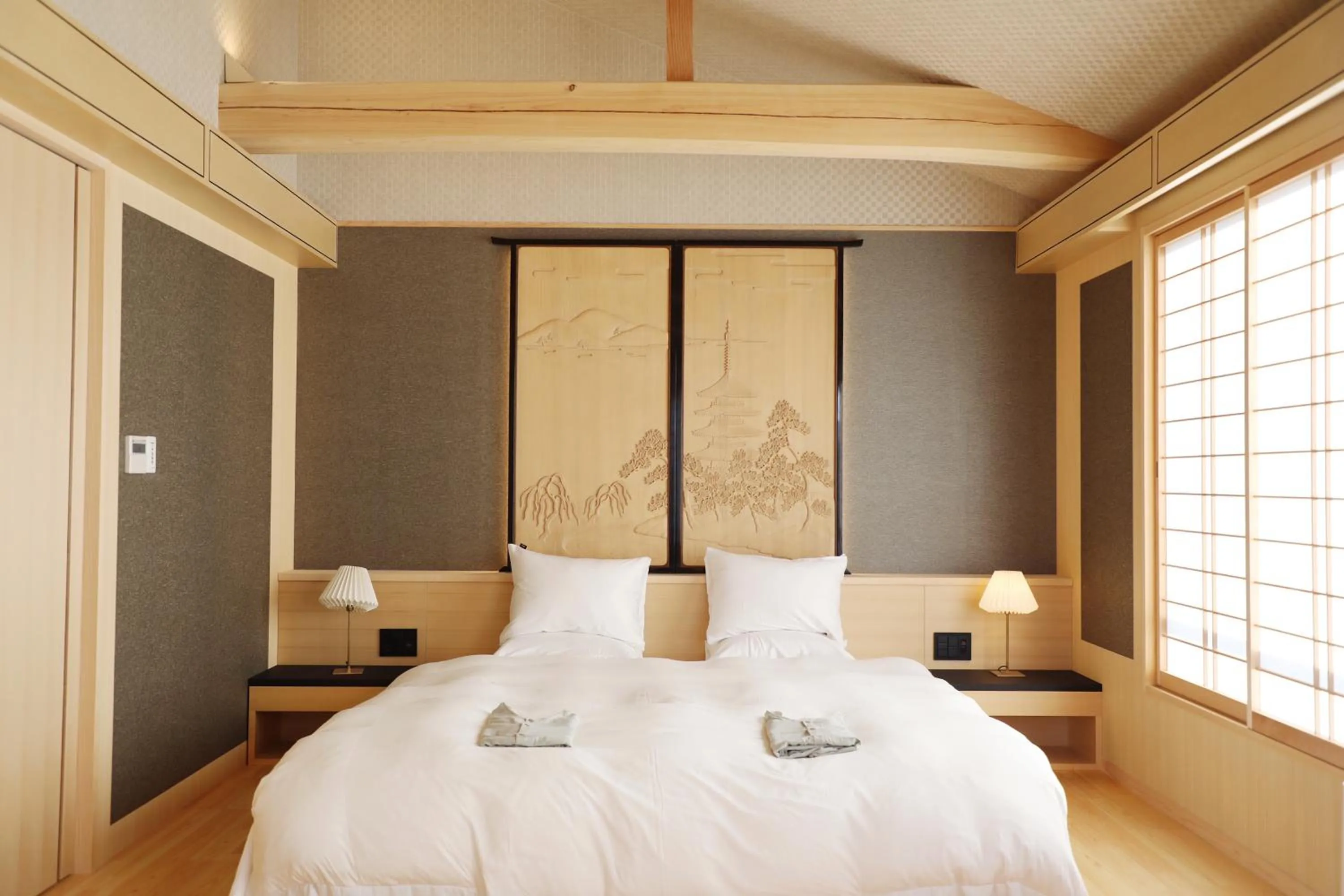 Bedroom, Bed in Campton Kiyomizu Vacation Rental