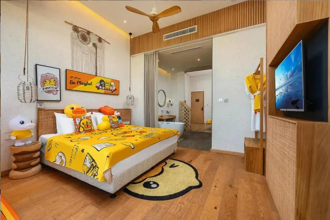 Bed in Manli Hotel Shanghai Pudong Airport Branch -Provide free shuttle buses to Pudong Airport and Disneyland