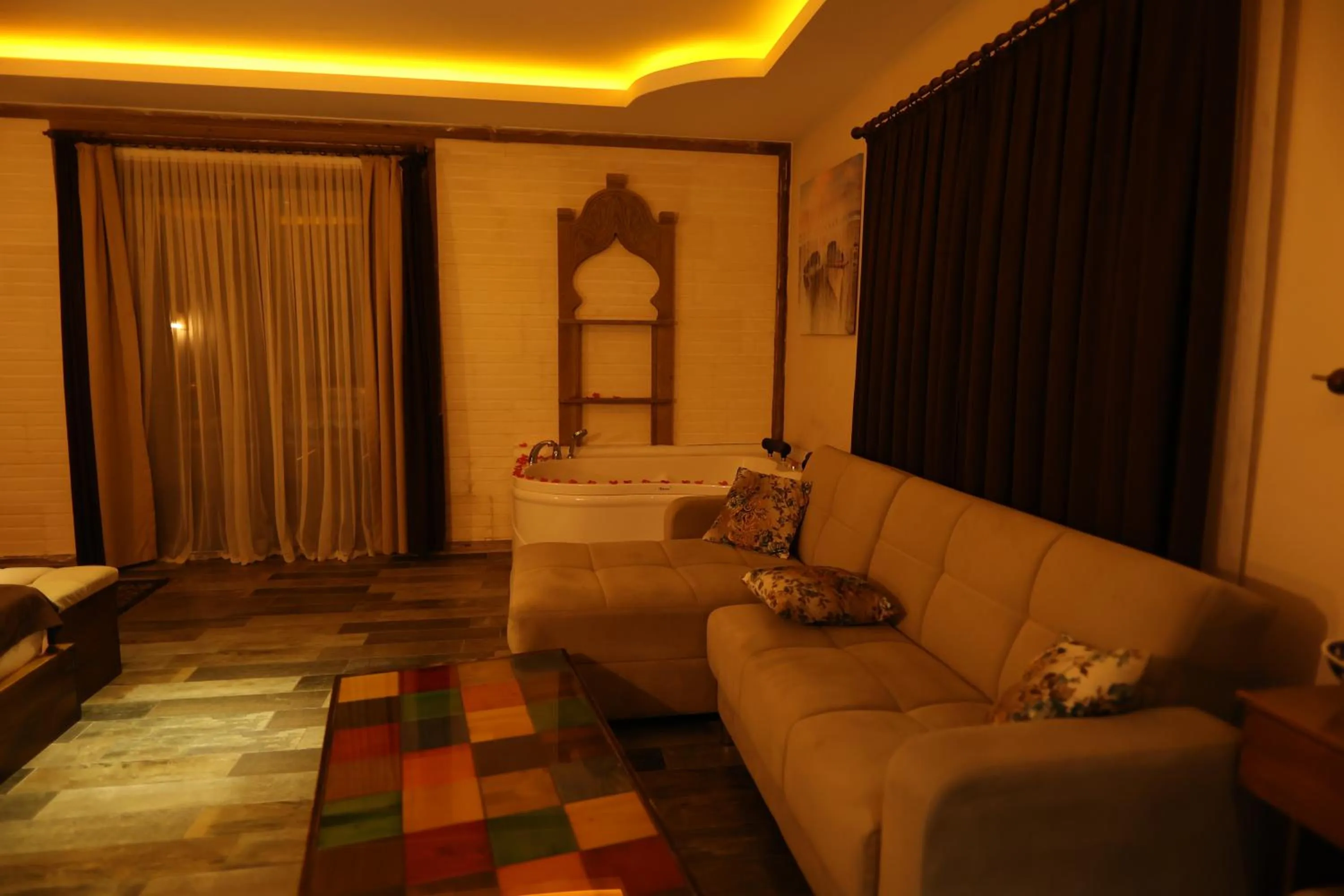 Living room in EL NAZAR STONE SUİTE