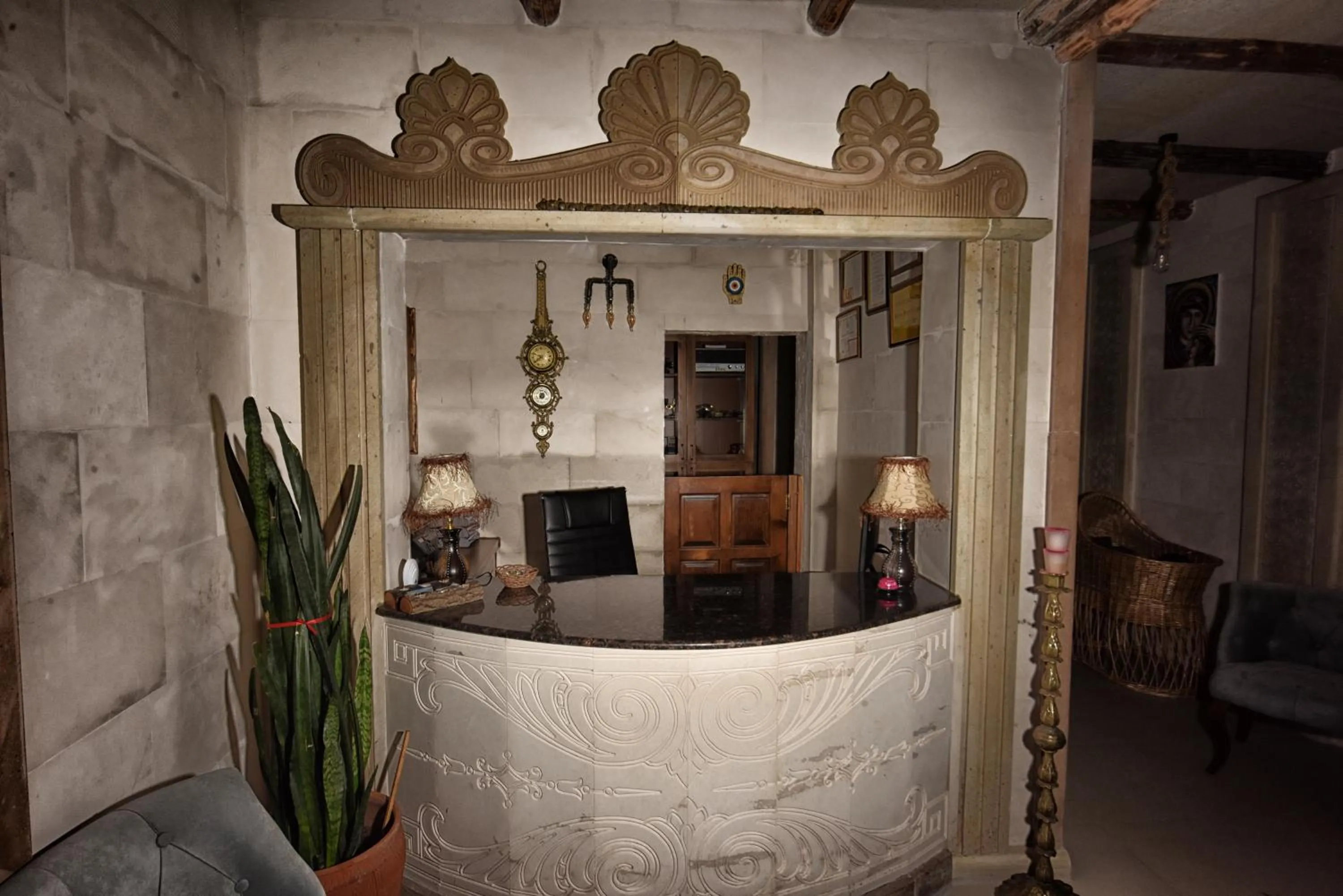 Lobby or reception in EL NAZAR STONE SUİTE