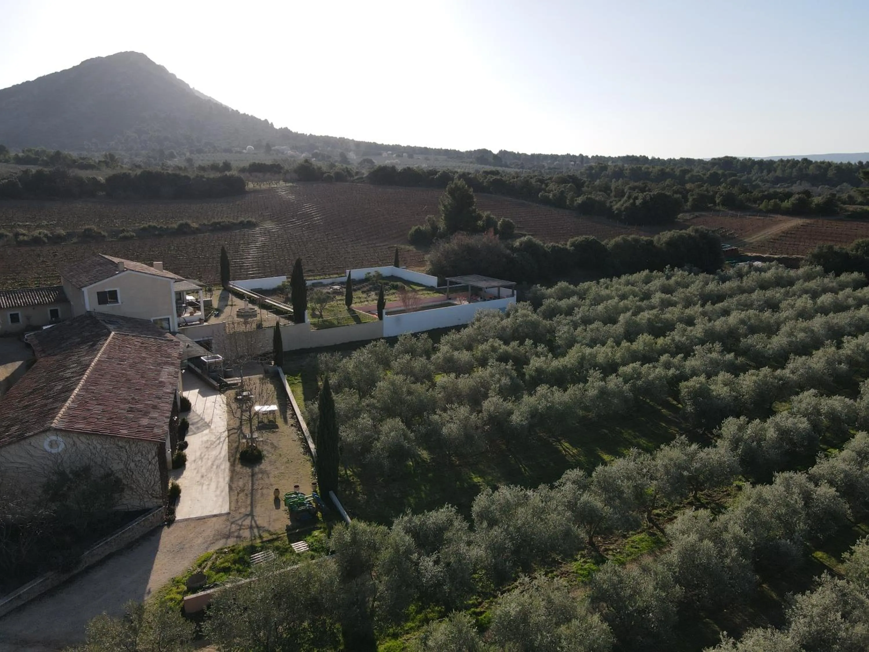 Bird's eye view in Domaine de Villemus