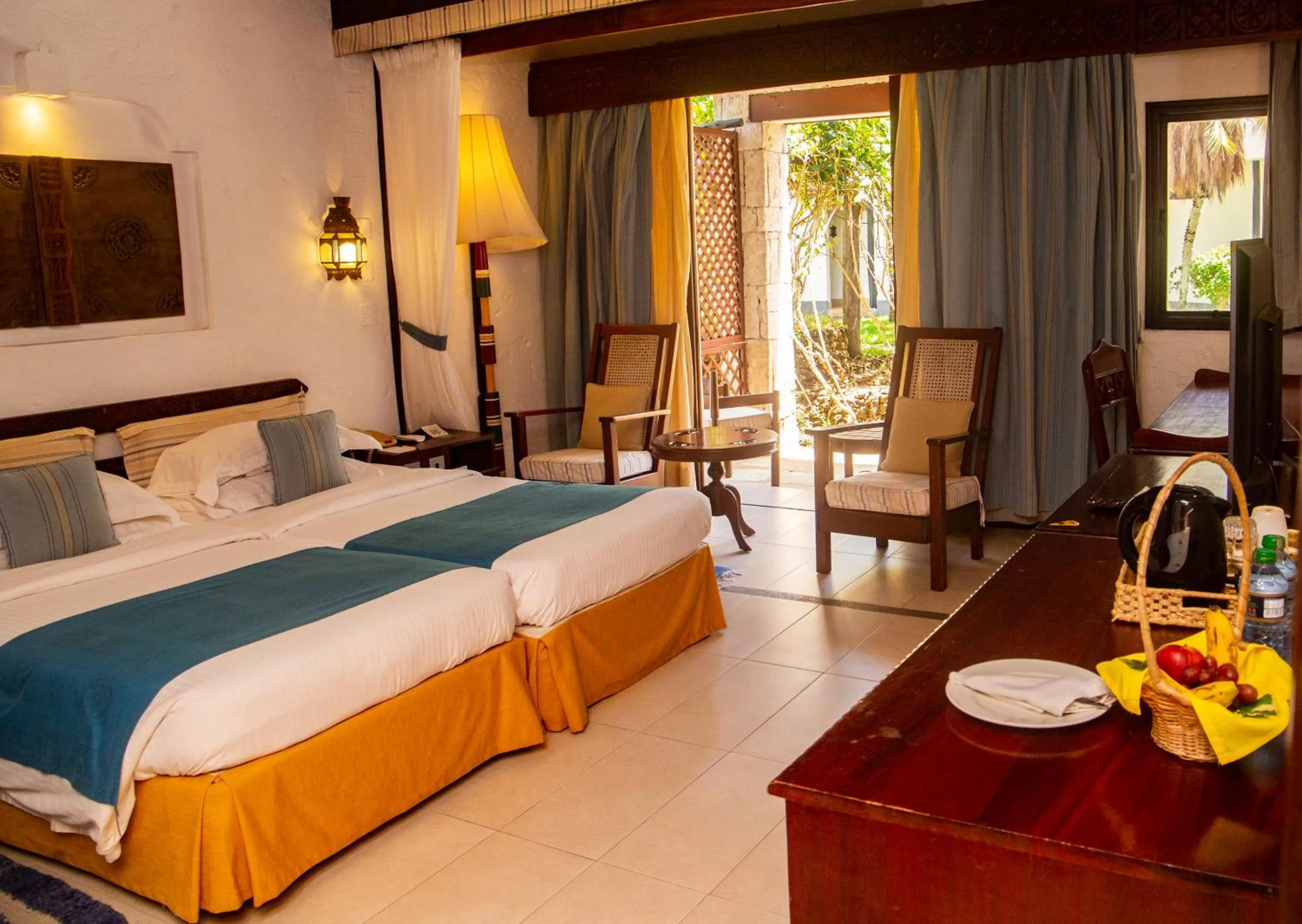Bed in Serena Beach Resort & Spa