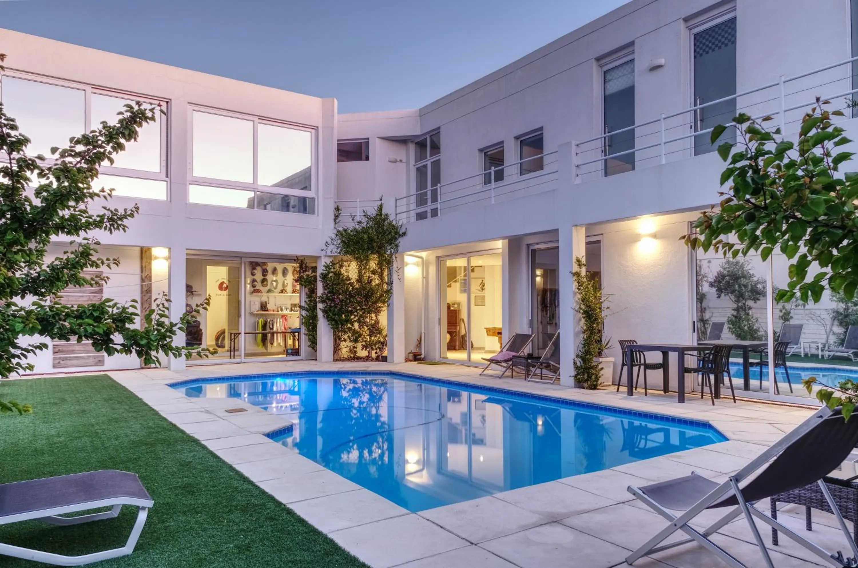 Pool view in Peach on Beach Boutique Guesthouse