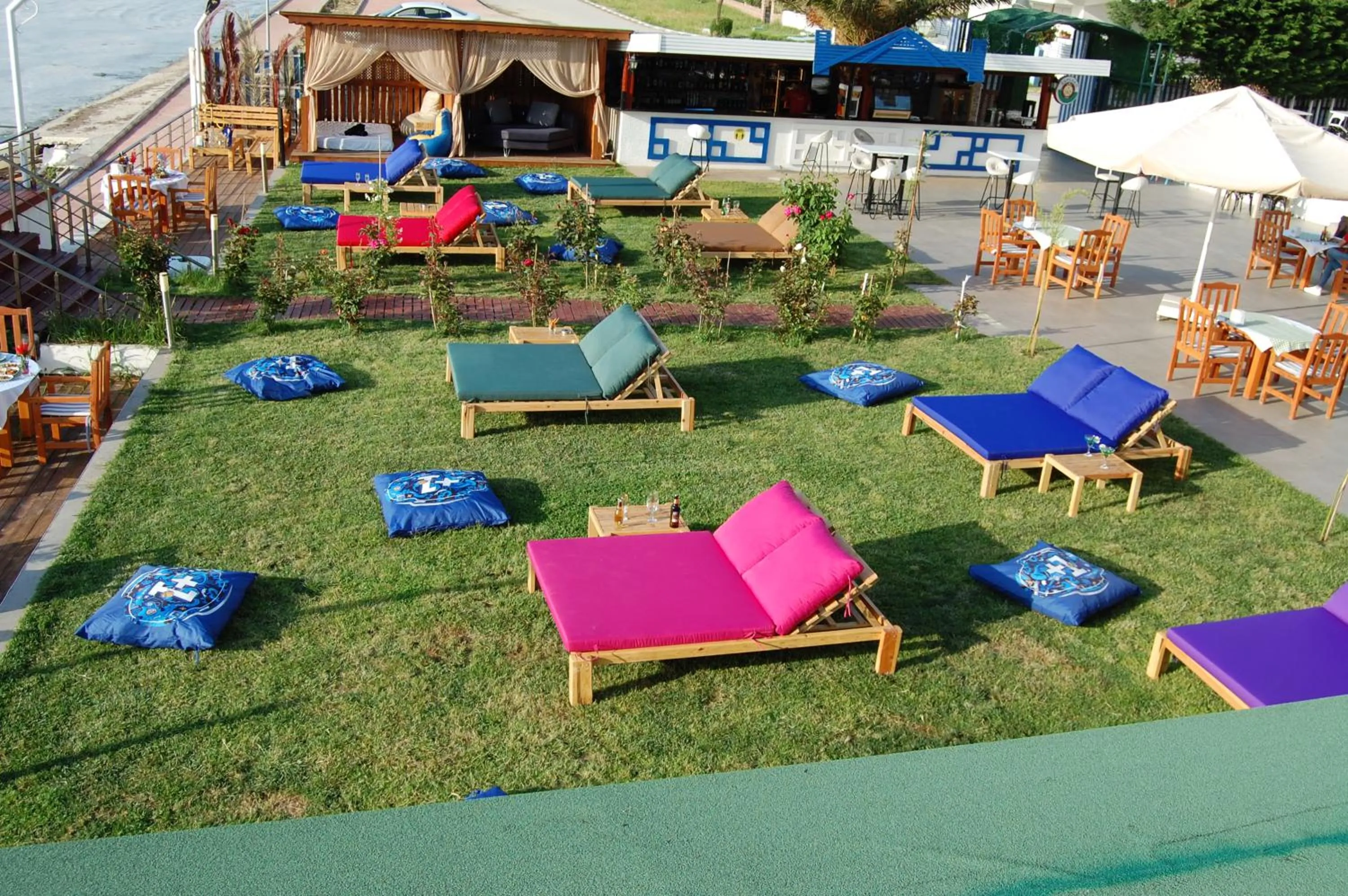 Patio in Grand Koru Hotel Beach