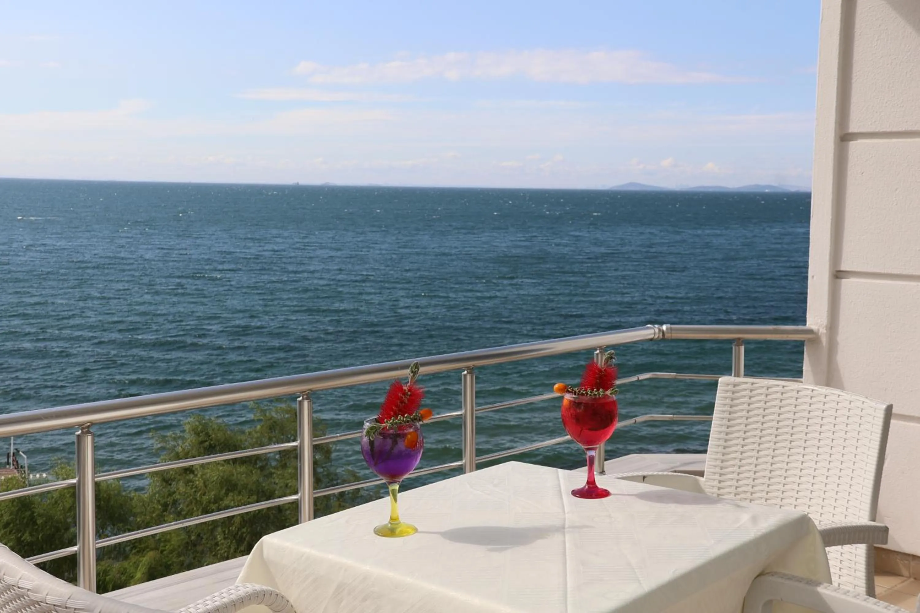 Patio in Grand Koru Hotel Beach