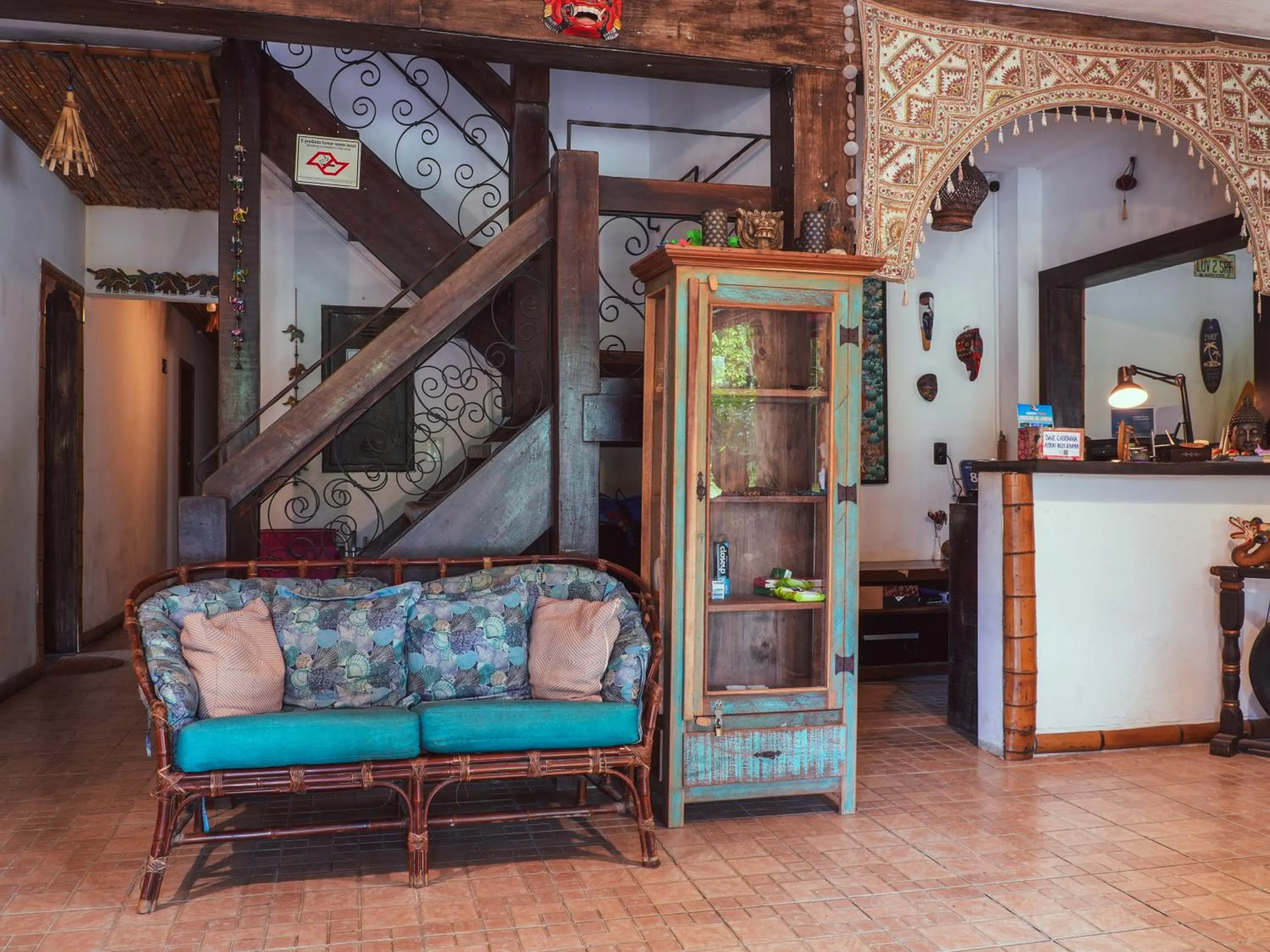 Lobby or reception in VELINN Pousada Bali Itamambuca