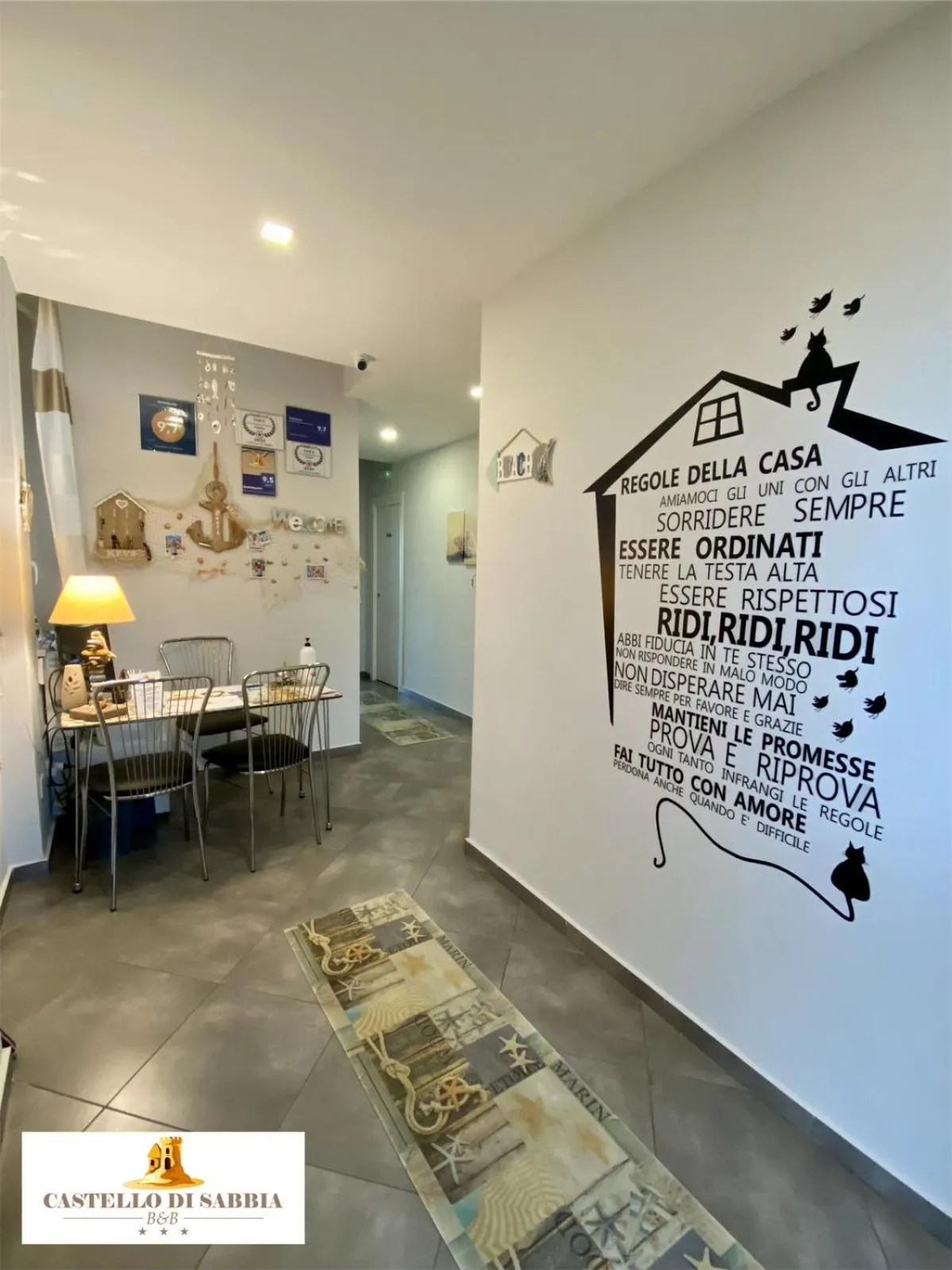 Lobby or reception in Castello di Sabbia