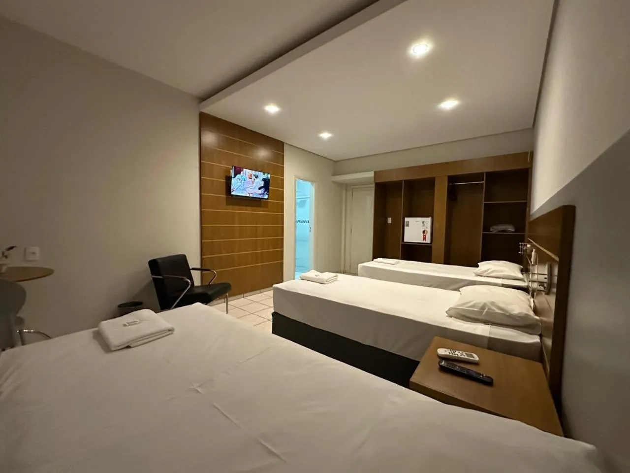 Bed in Novo Hotel Uirapuru