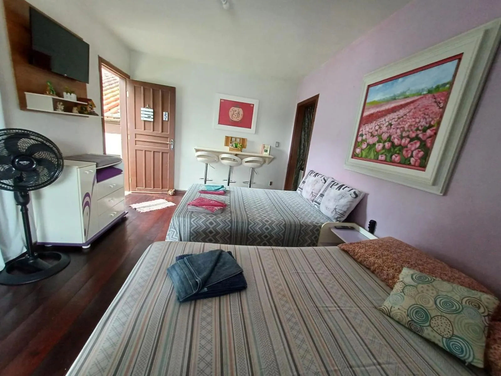 Bed in Residencial Rodrigues Florianópolis Centro Aeroporto