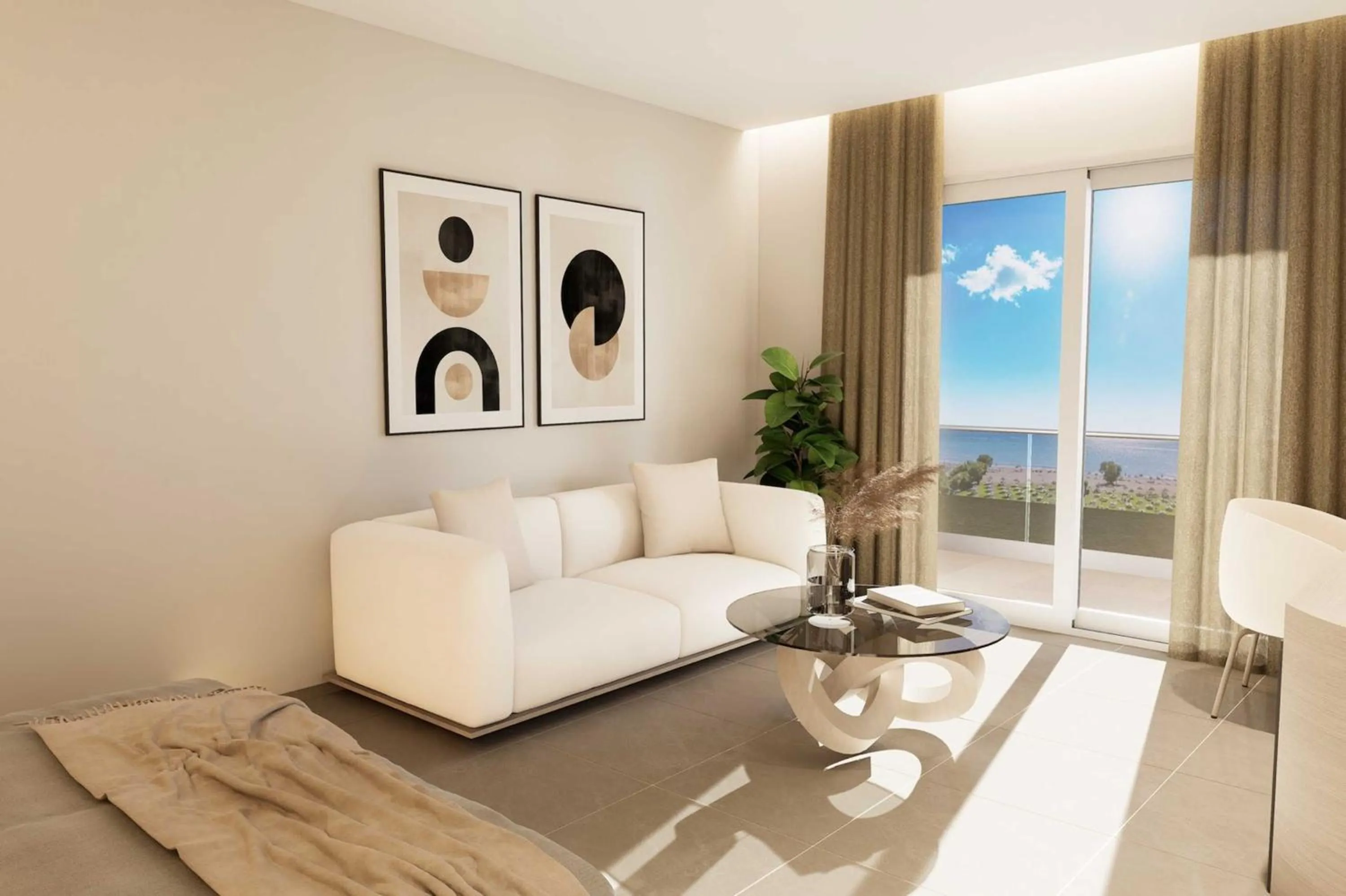 Living room in Raffaello Beach