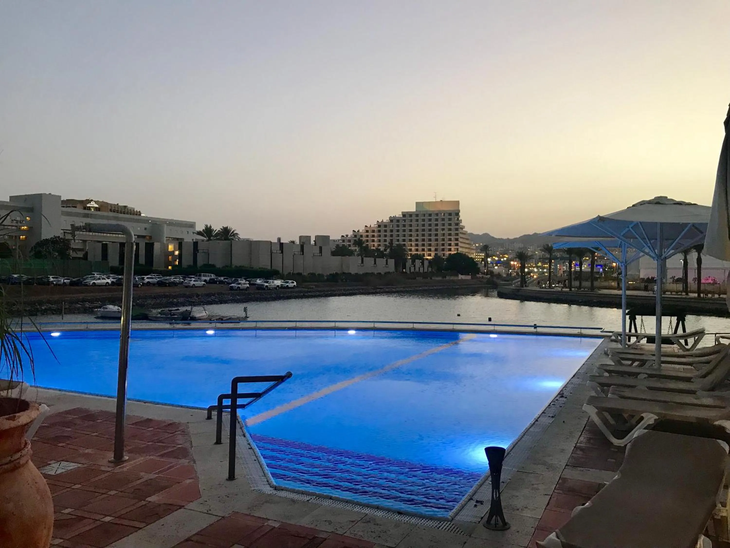 Pool view in Lagoon suite