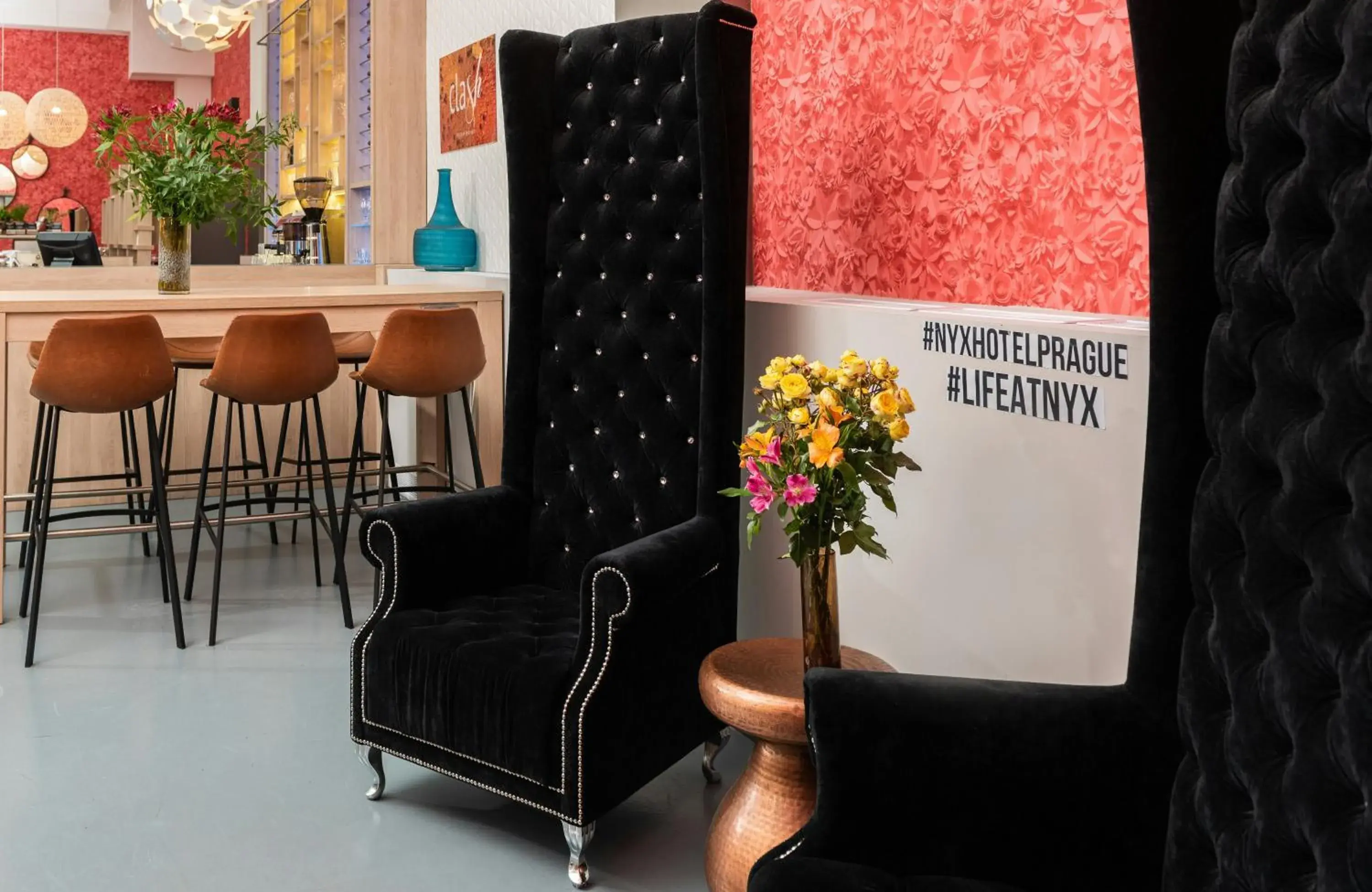 Lobby or reception in NYX Hotel Prague by Leonardo Hotels Lobby or reception in NYX Hotel Prague by Leonardo Hotels