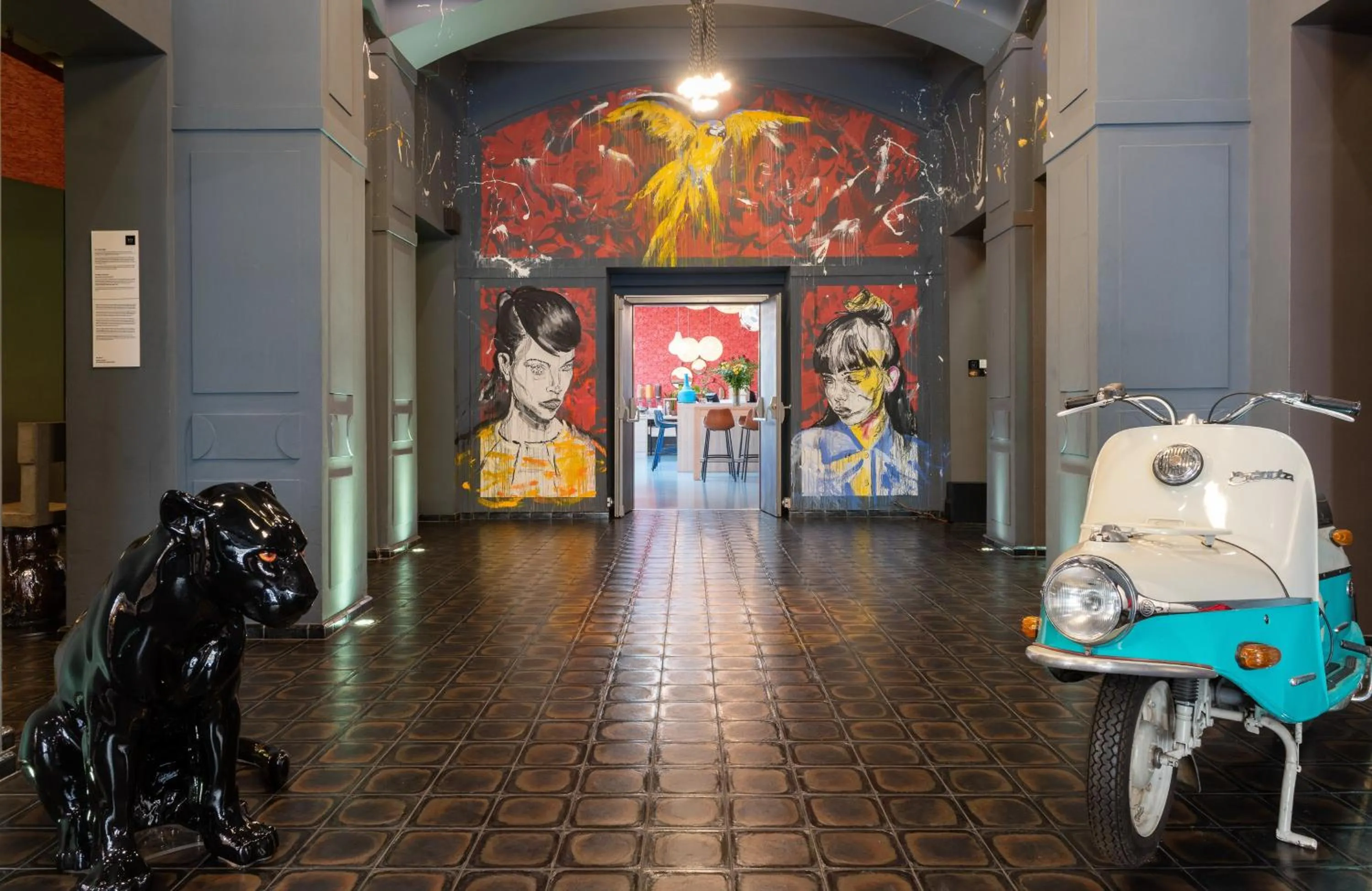 Decorative detail in NYX Hotel Prague by Leonardo Hotels