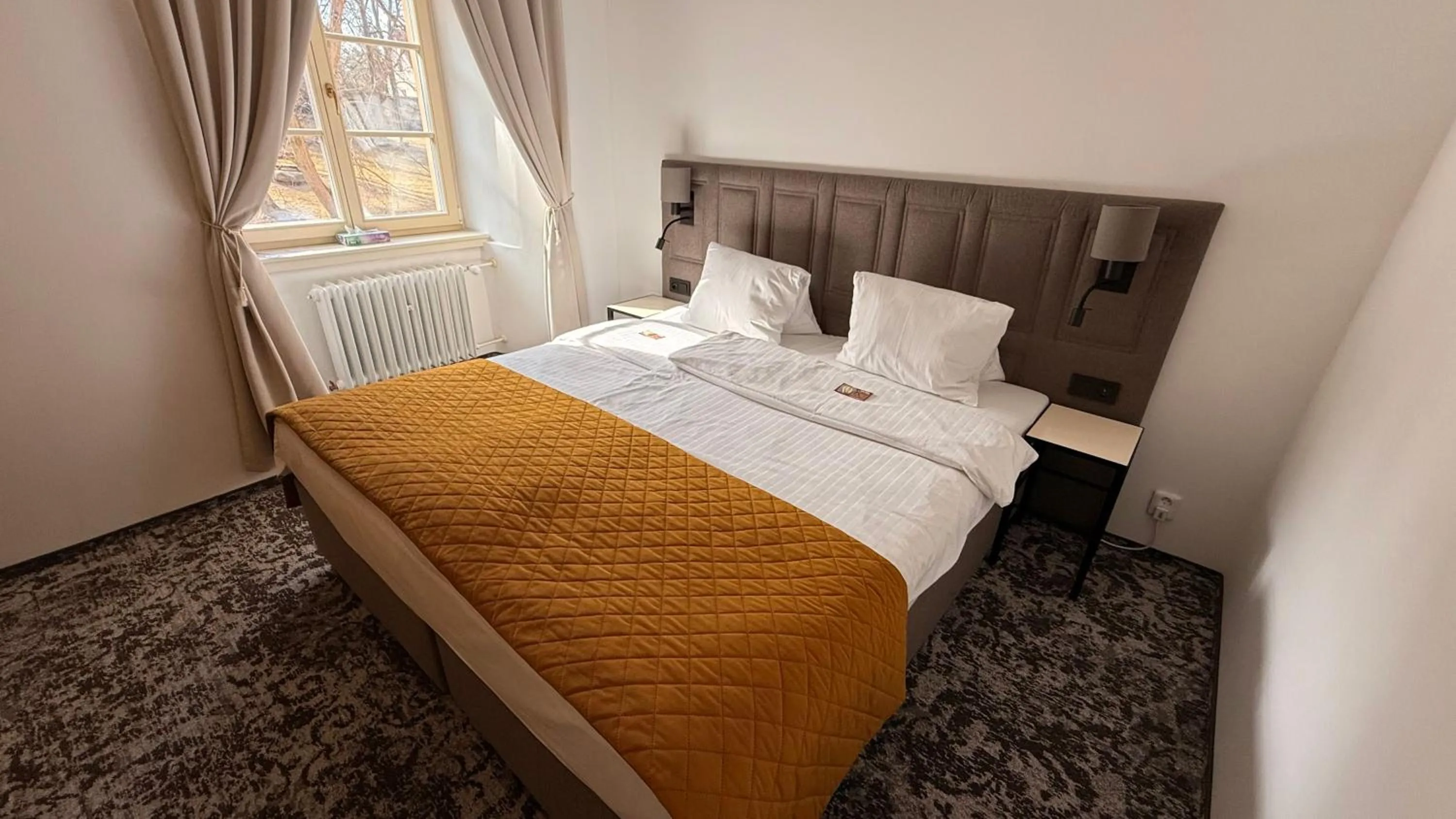 Bedroom, Bed in Hotel Tynec