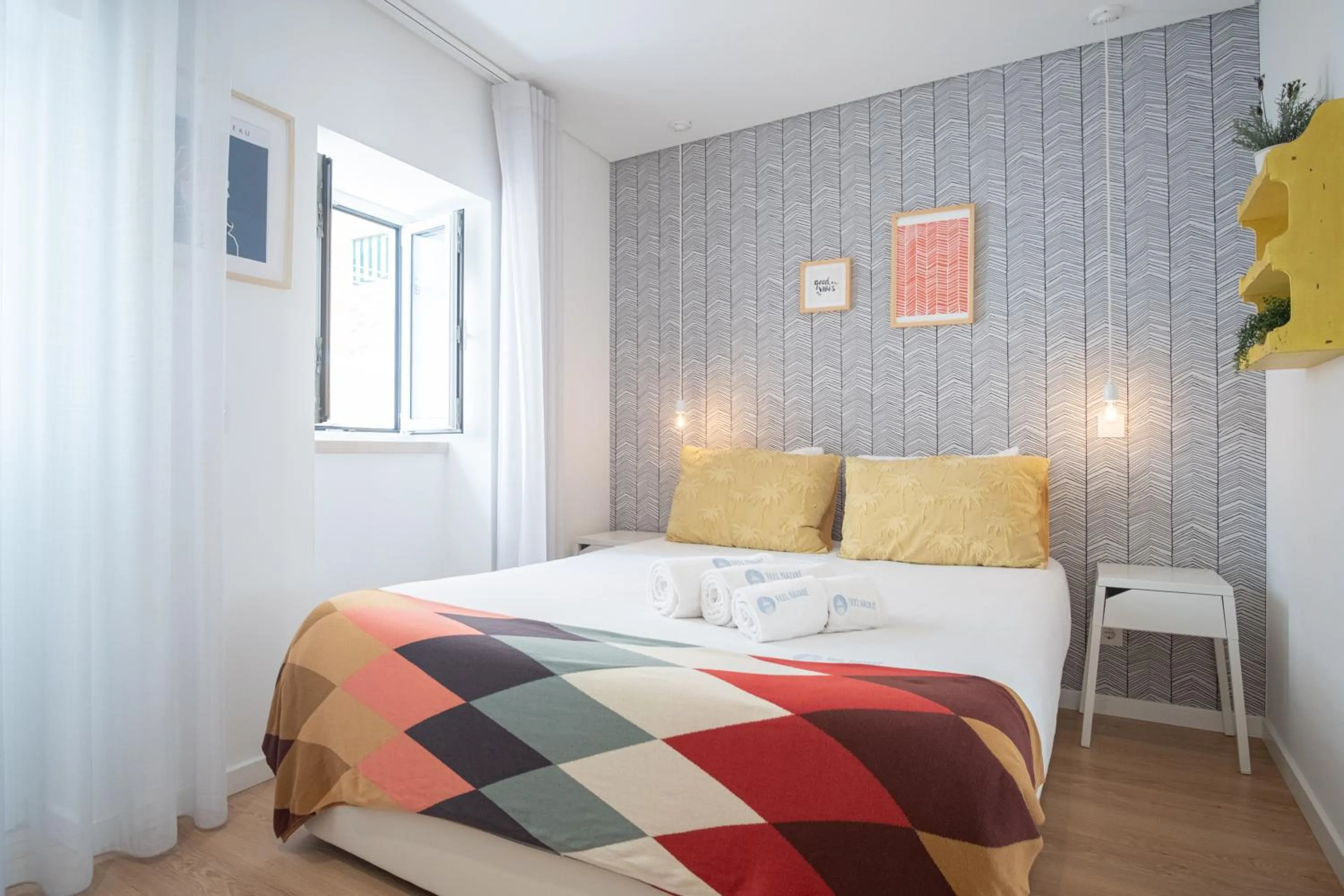 Bedroom, Bed in Feel Nazaré - Boutique Apartments