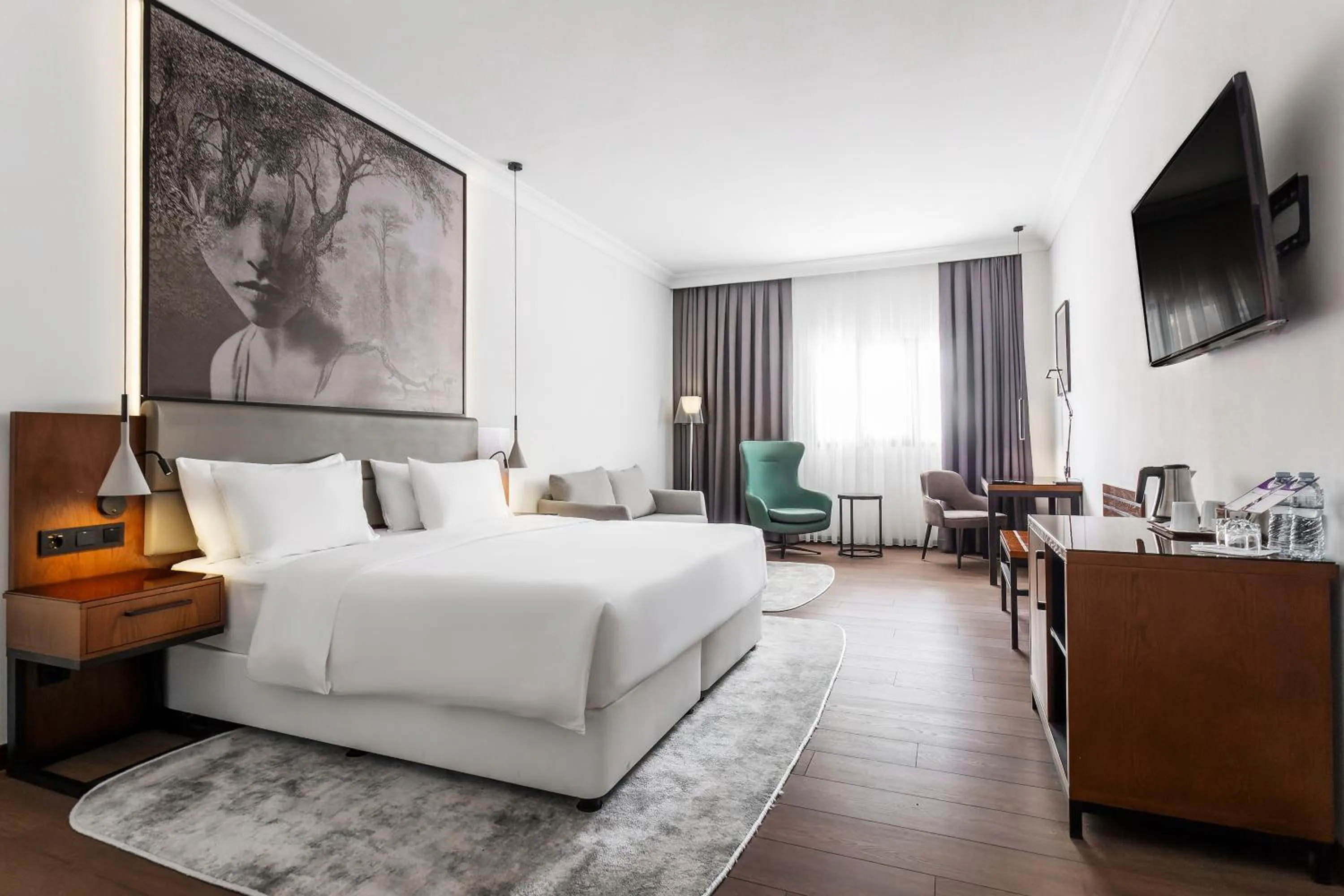 Bed in Radisson Blu Hotel, Tashkent