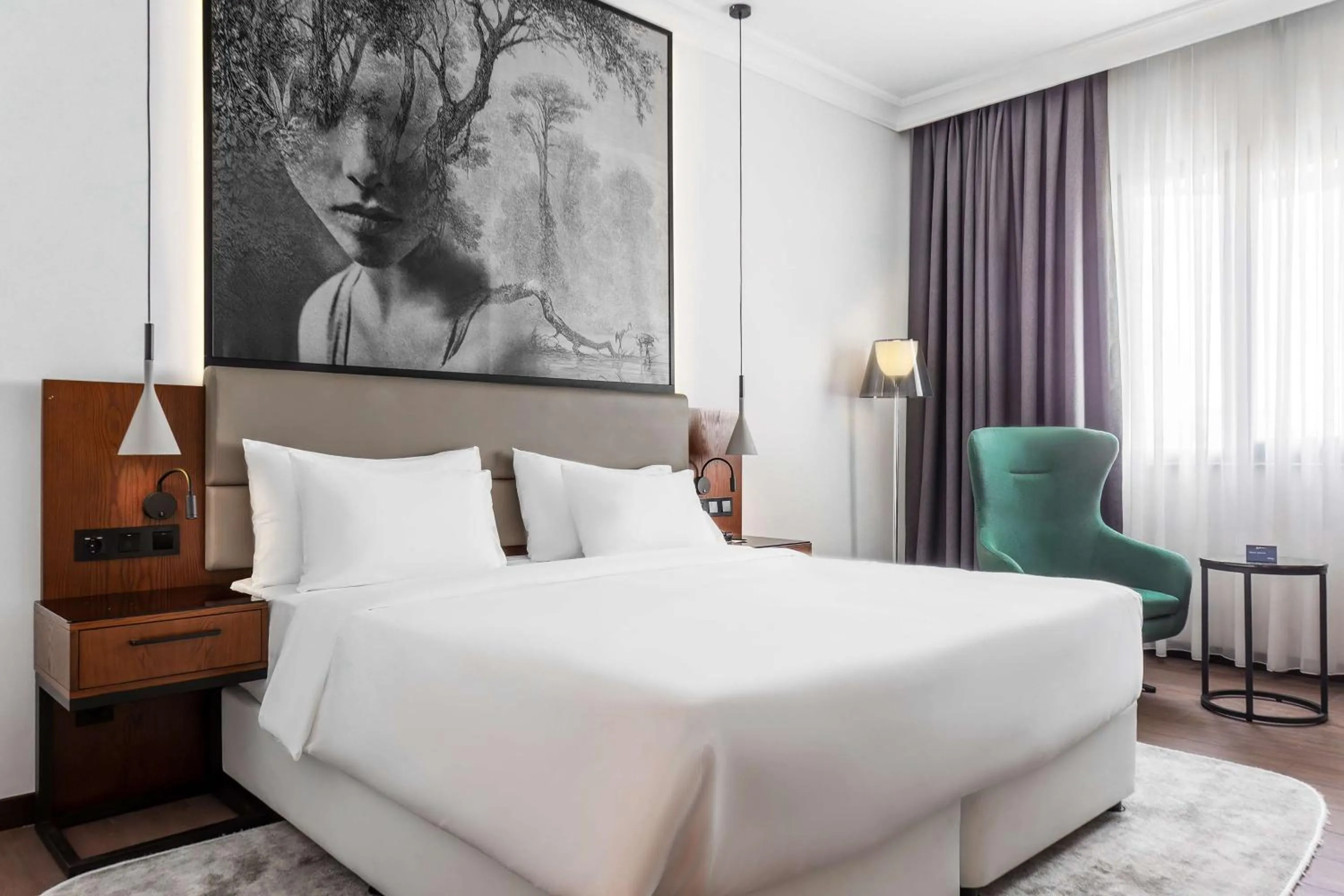 Bedroom, Bed in Radisson Blu Hotel, Tashkent