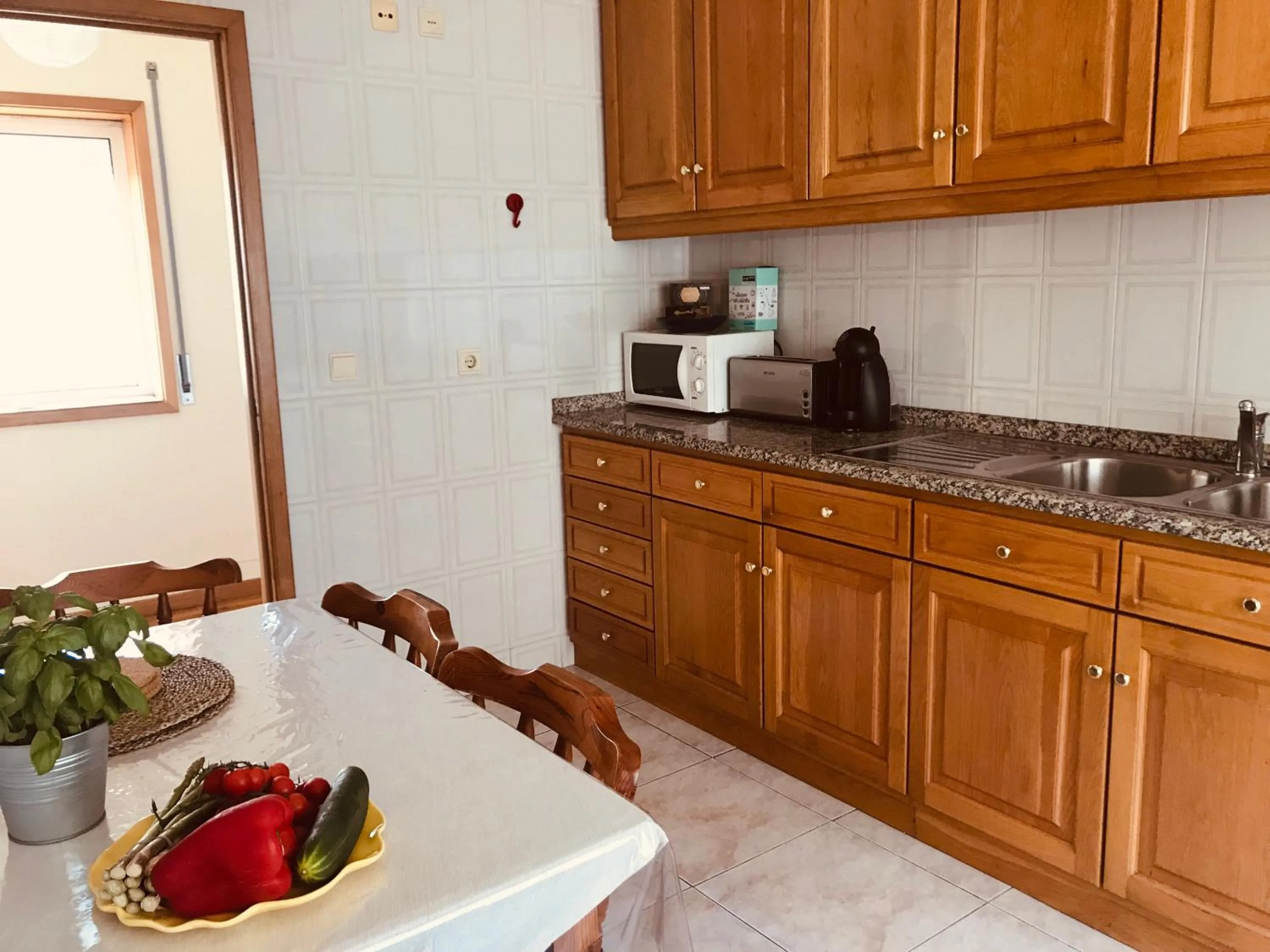 Kitchen or kitchenette in Holiday Flat Green Coast