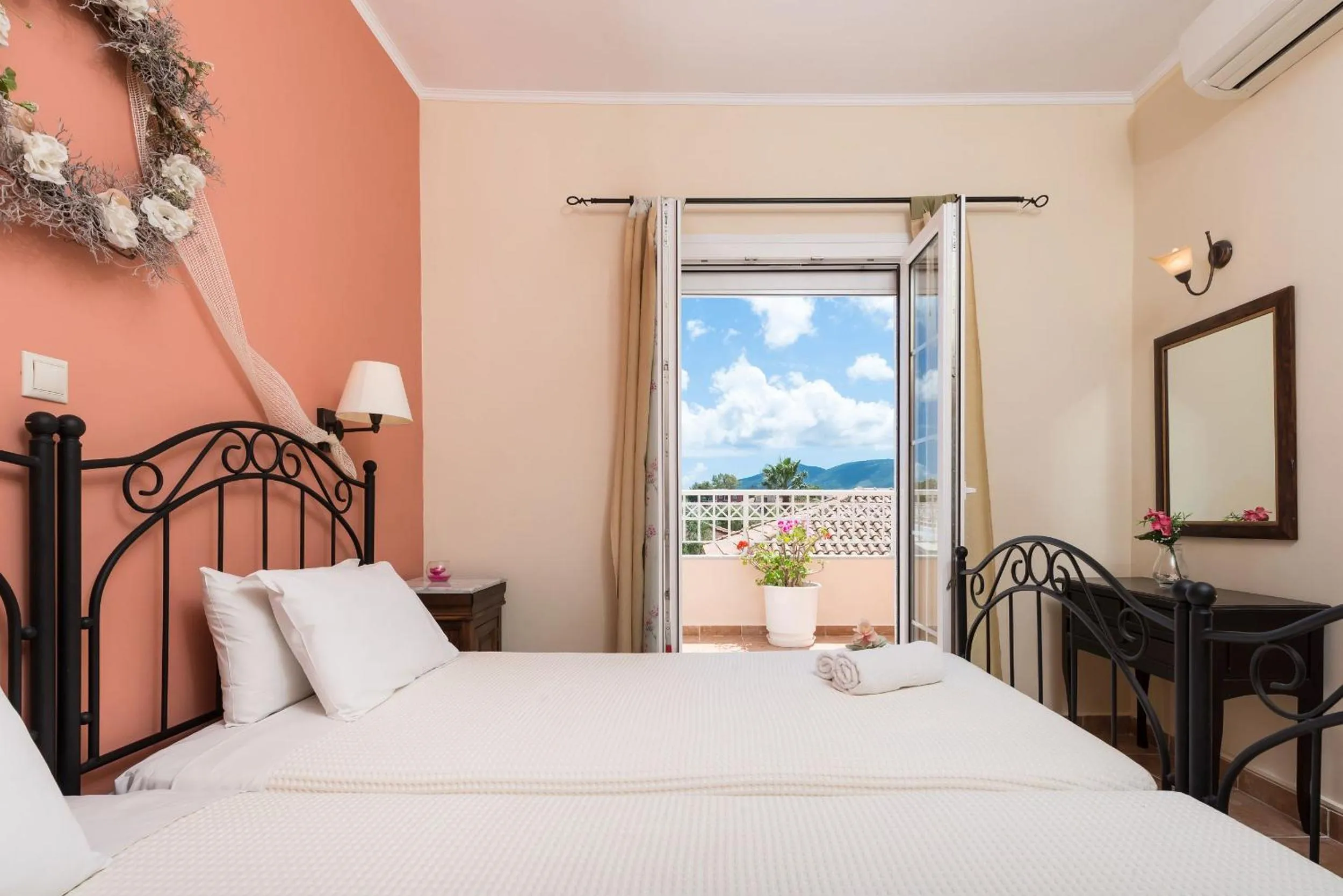 Bedroom, Bed in Lorenzo Villas with Private Pool, 200m from the beach, by ZanteWize