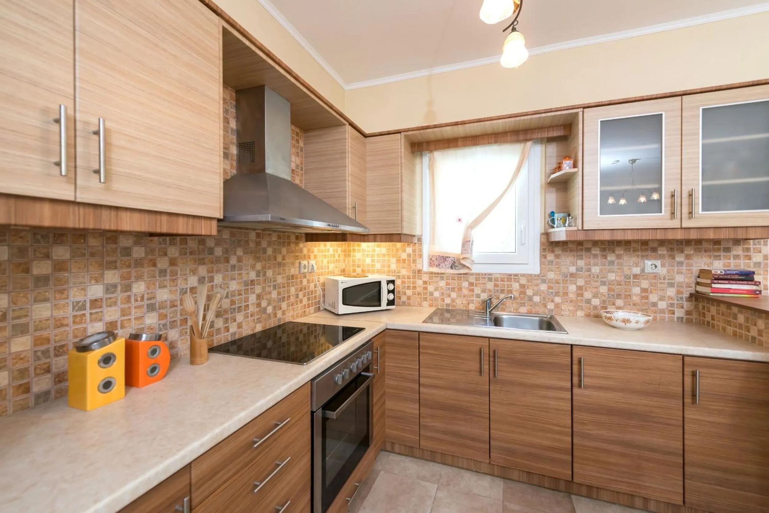 Kitchen or kitchenette in Lorenzo Villas with Private Pool, 200m from the beach, by ZanteWize