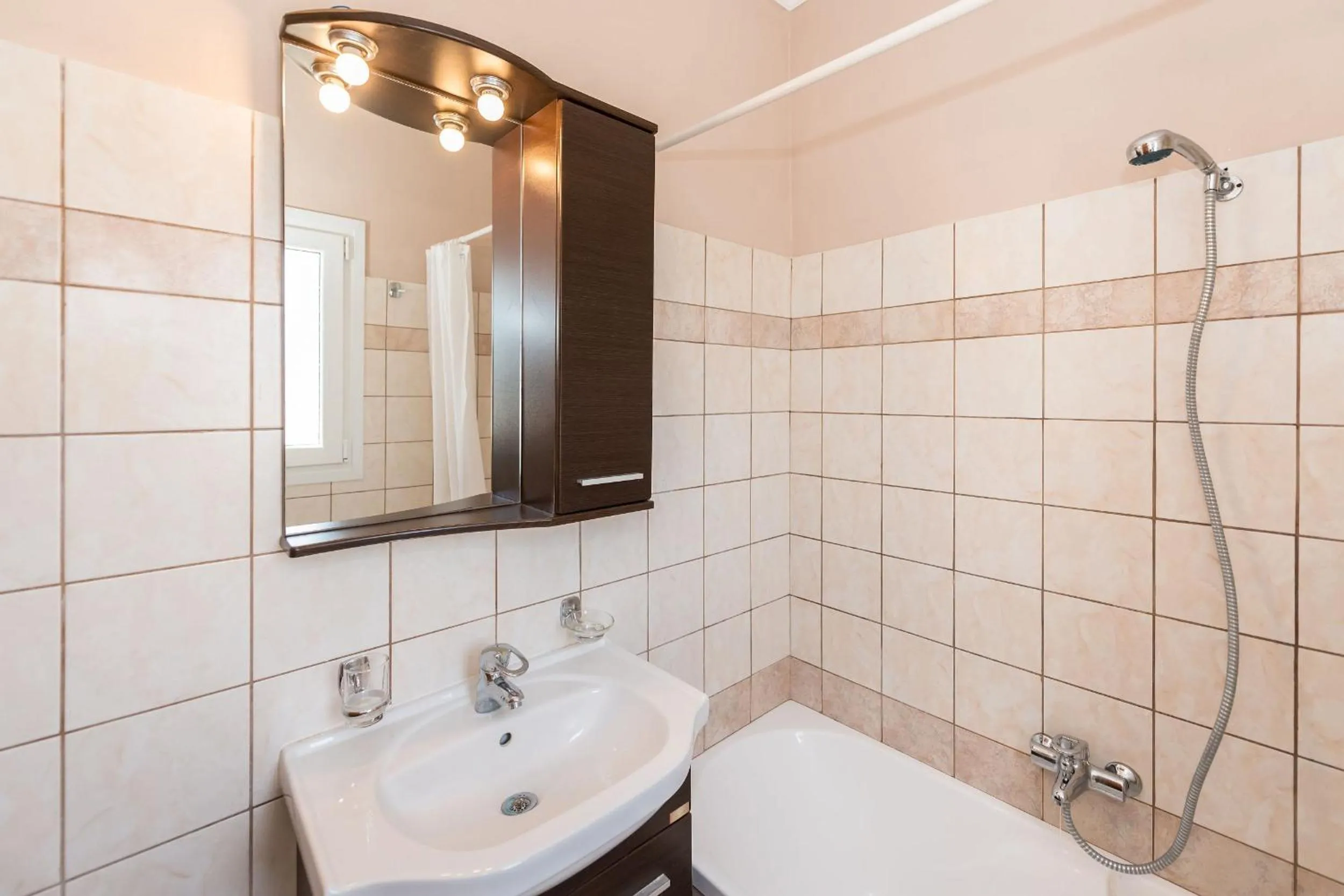 Bathroom in Lorenzo Villas with Private Pool, 200m from the beach, by ZanteWize