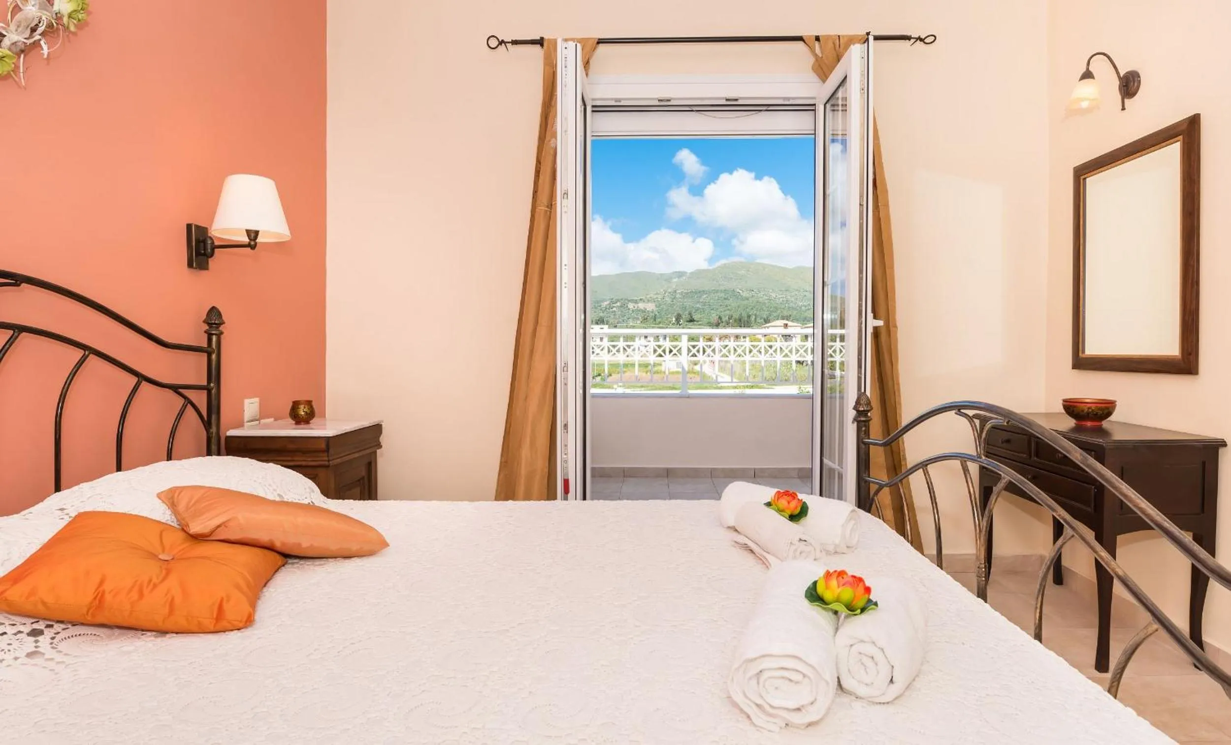 Bedroom, Bed in Lorenzo Villas with Private Pool, 200m from the beach, by ZanteWize