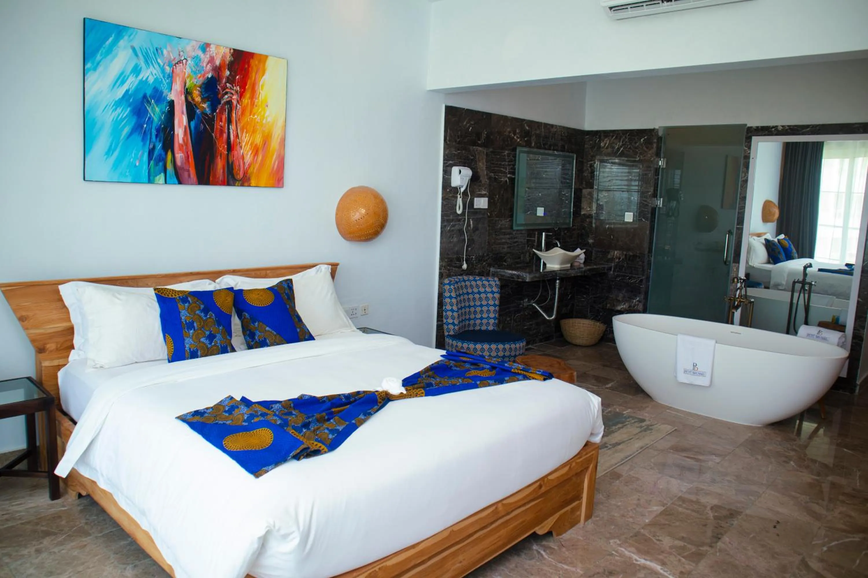 Bed in Hotel Petit Brussel