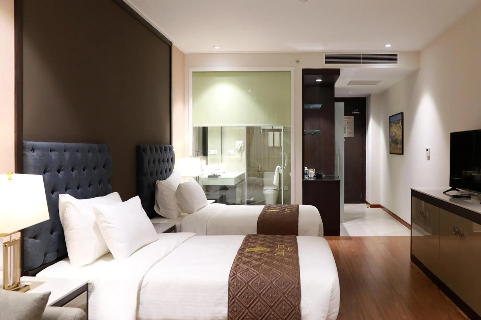 Bed in Dai Viet Hotel